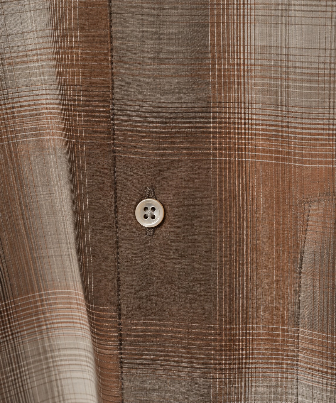 Fine Wool Smooth Check Shirts STUDIOUS