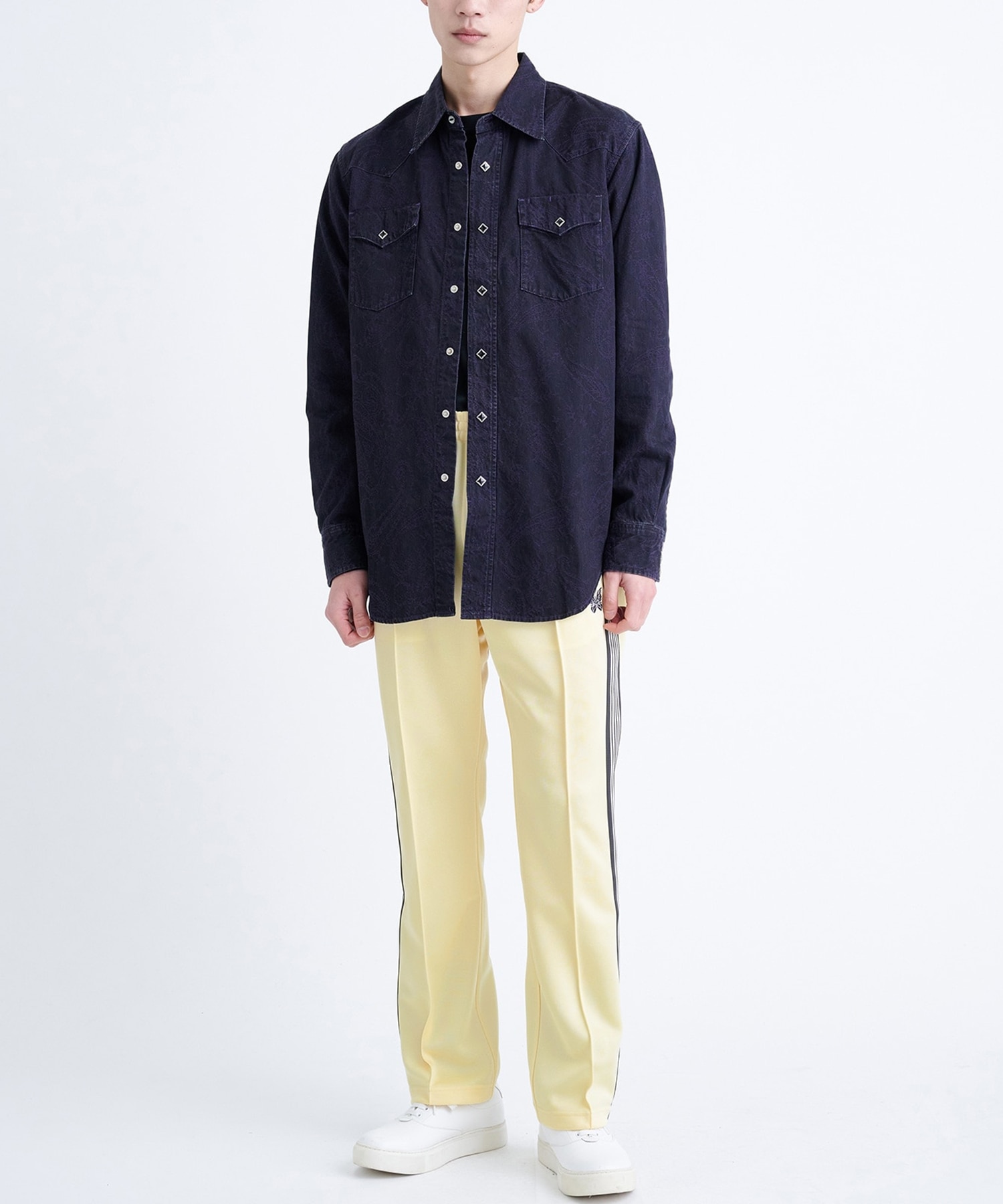 〈別注〉ナローTrack Pant - Poly Smooth NEEDLES