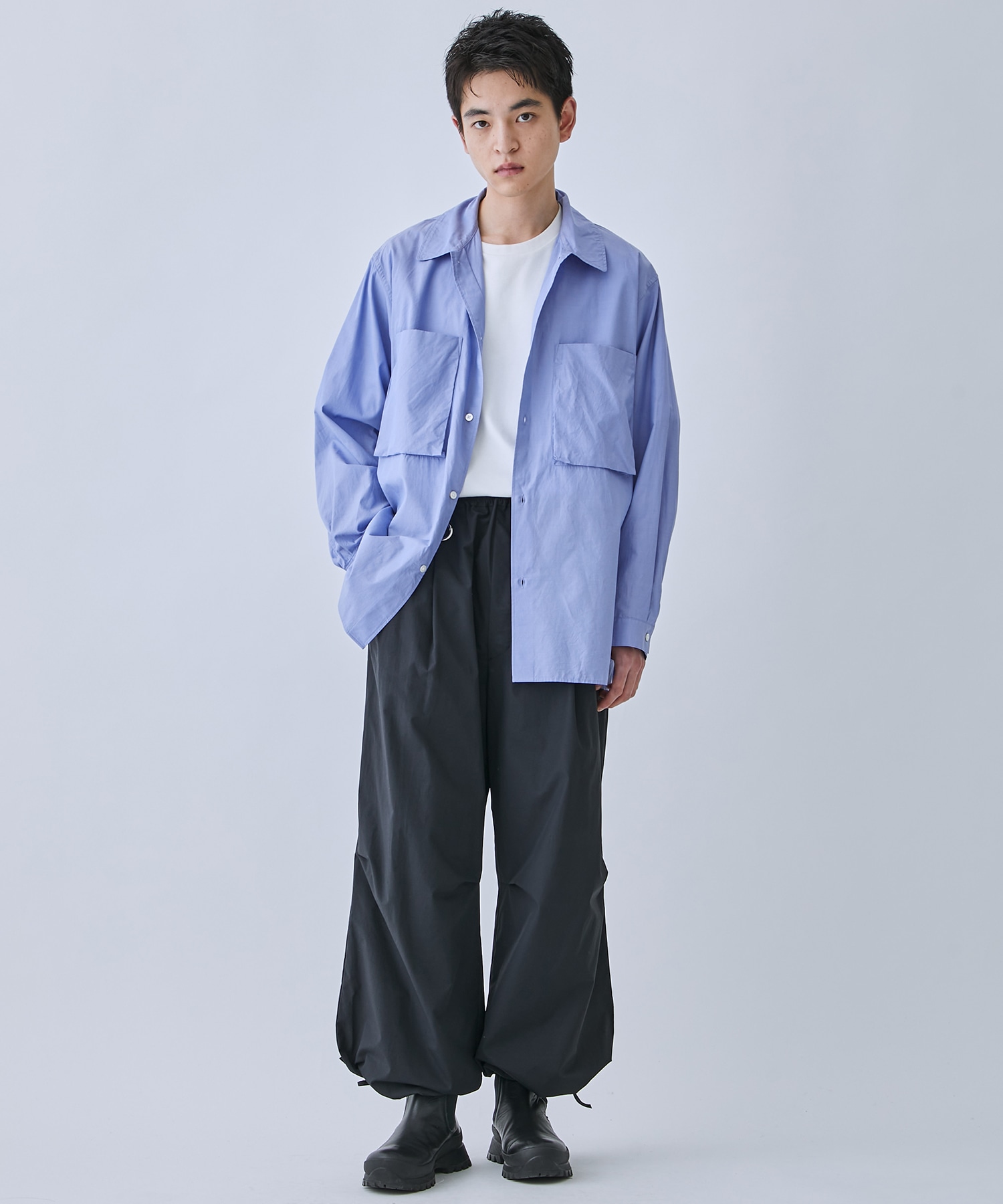 Chambray Gusset PKT Shirt blurhms