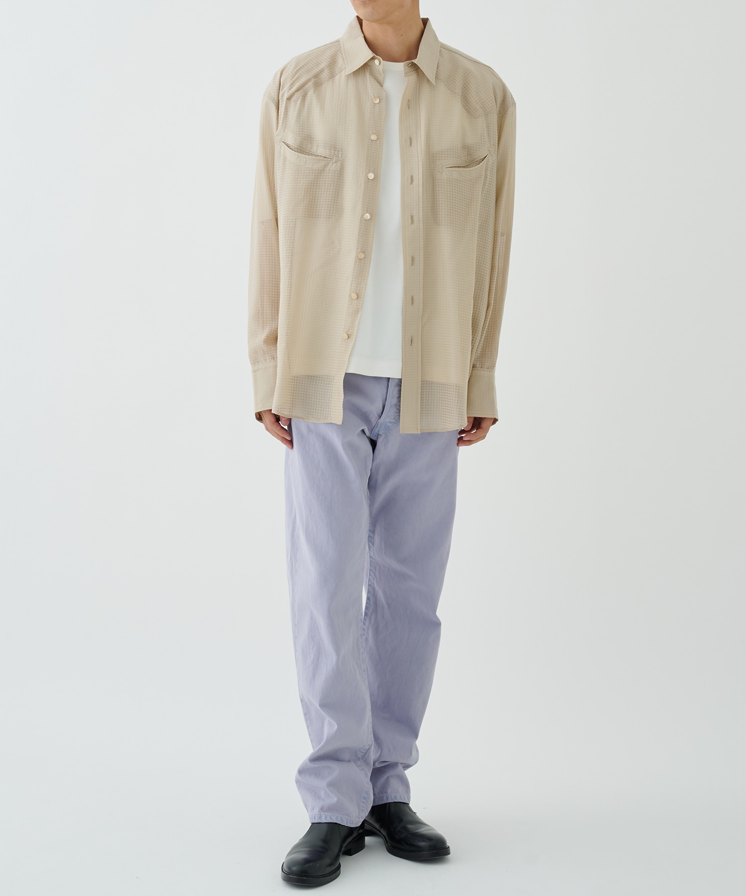 SHEER WESTERN SHIRTS SEVEN BY SEVEN