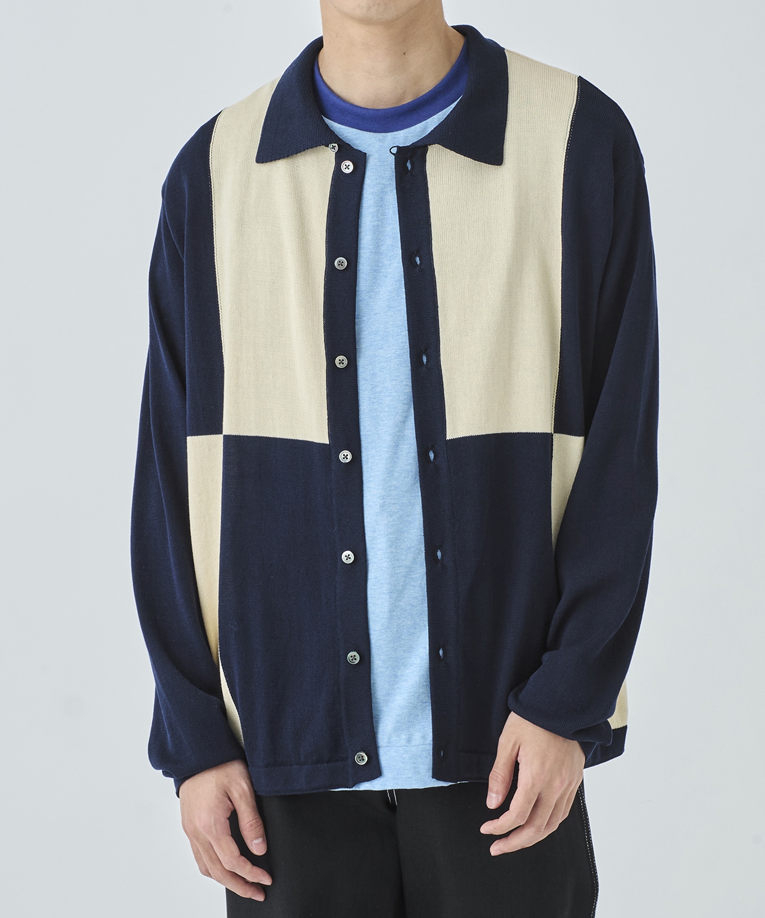 ALL BLUES BUTTON UP SWEATER Name.