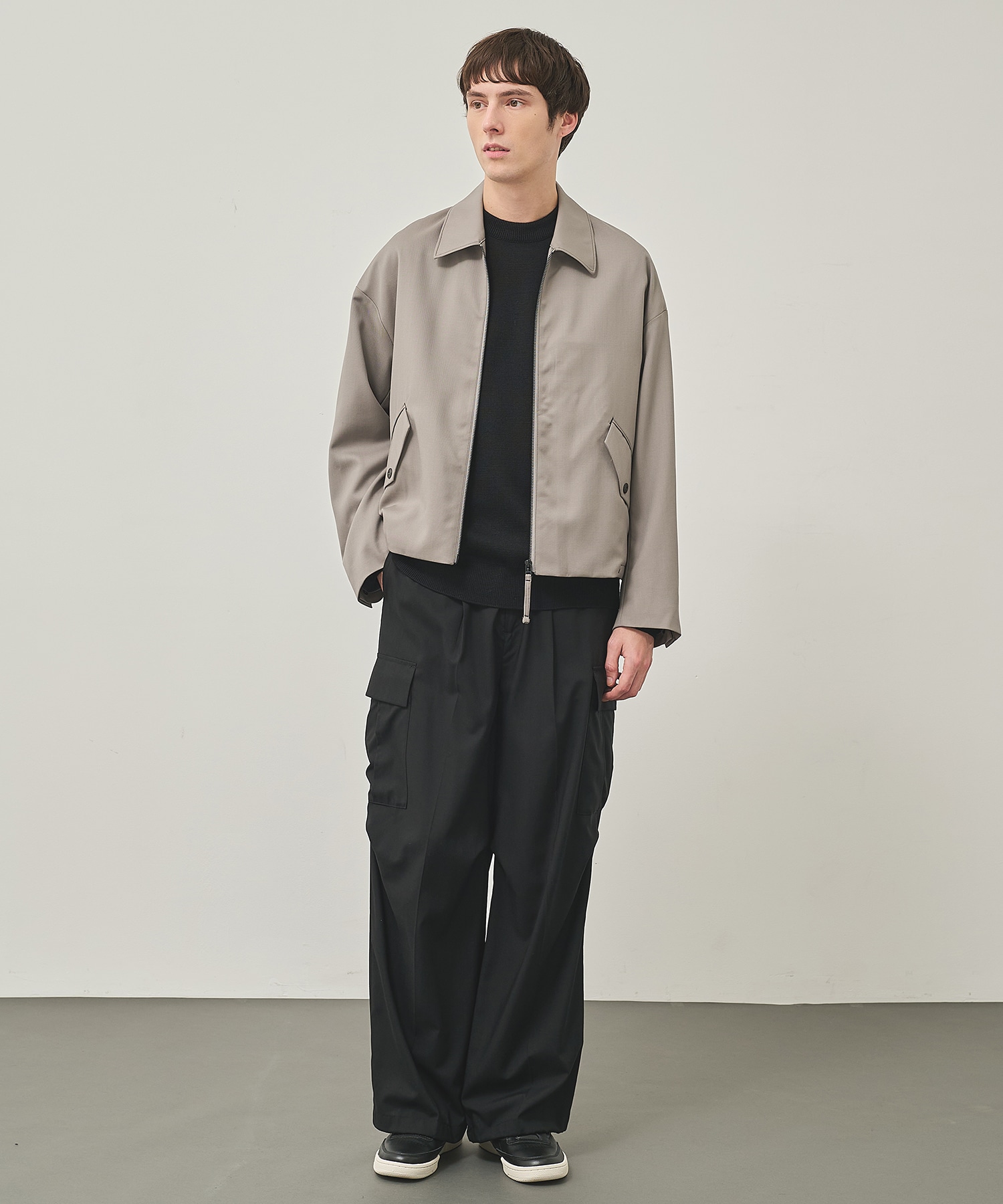 NO SEASON WASHABLEWOOL BLOUSON			 STUDIOUS