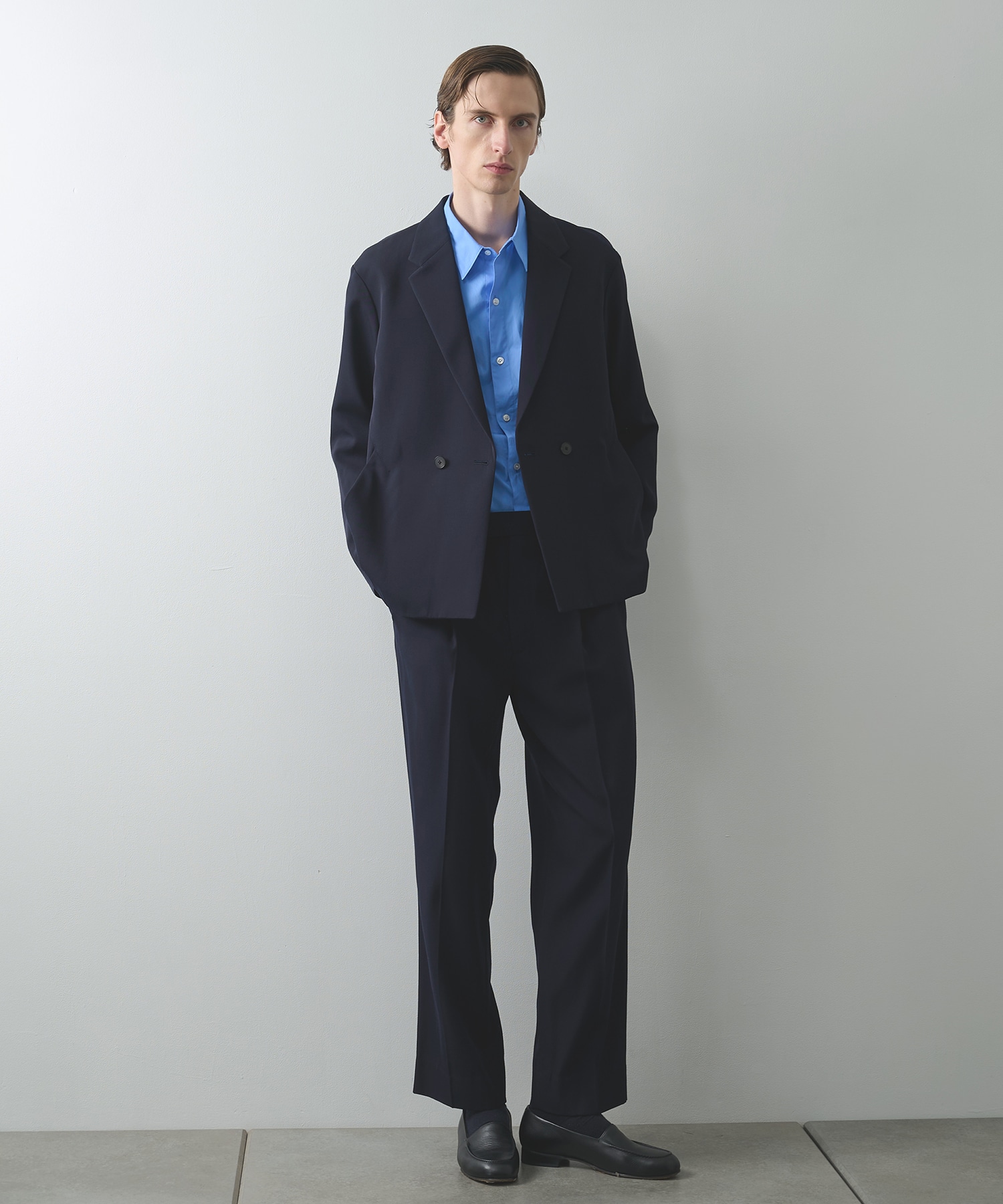 VISCOSE WOOL WIDE SLACKS STUDIOUS