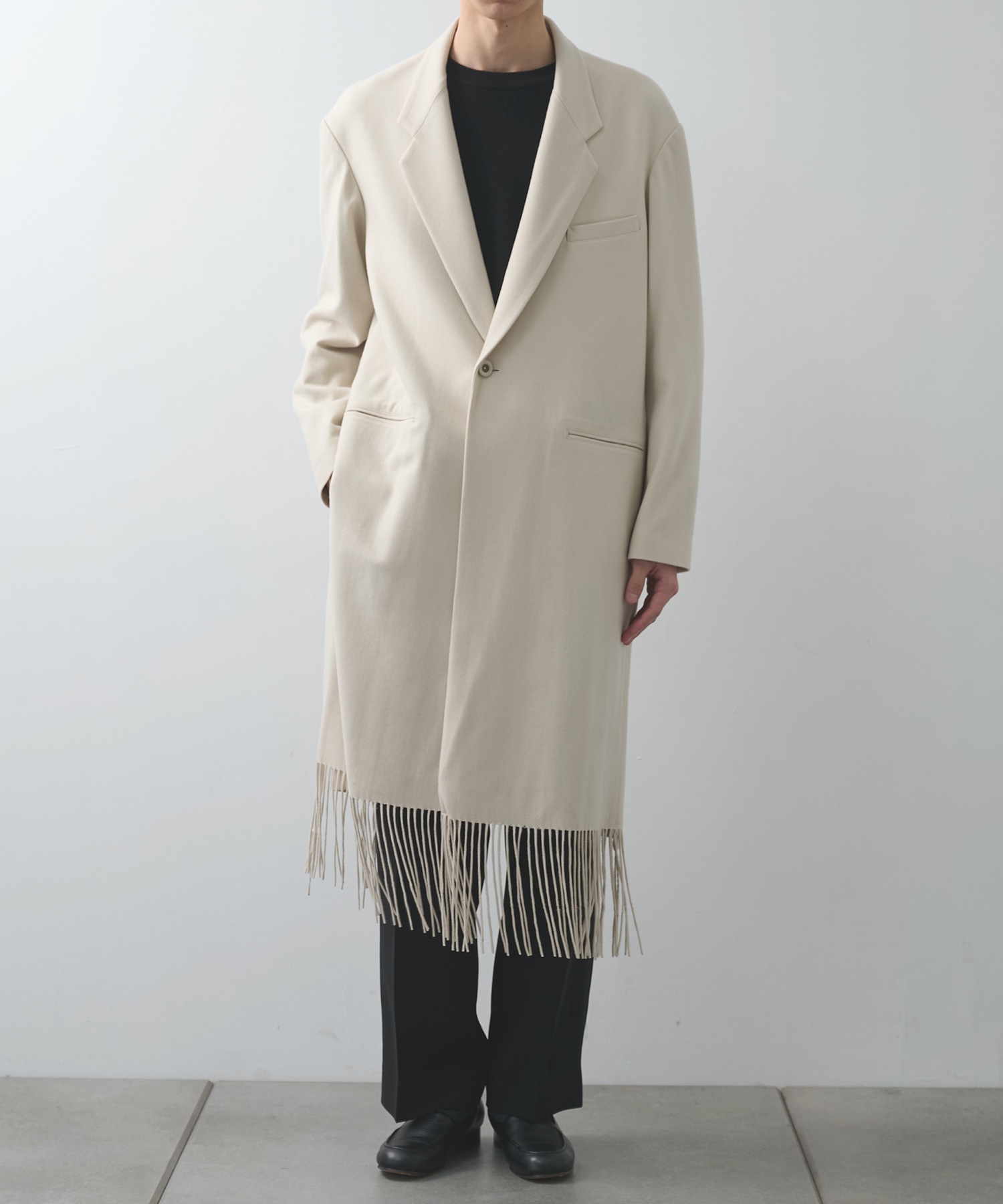 Side Slit Fringe Long JKT UJOH HOMME