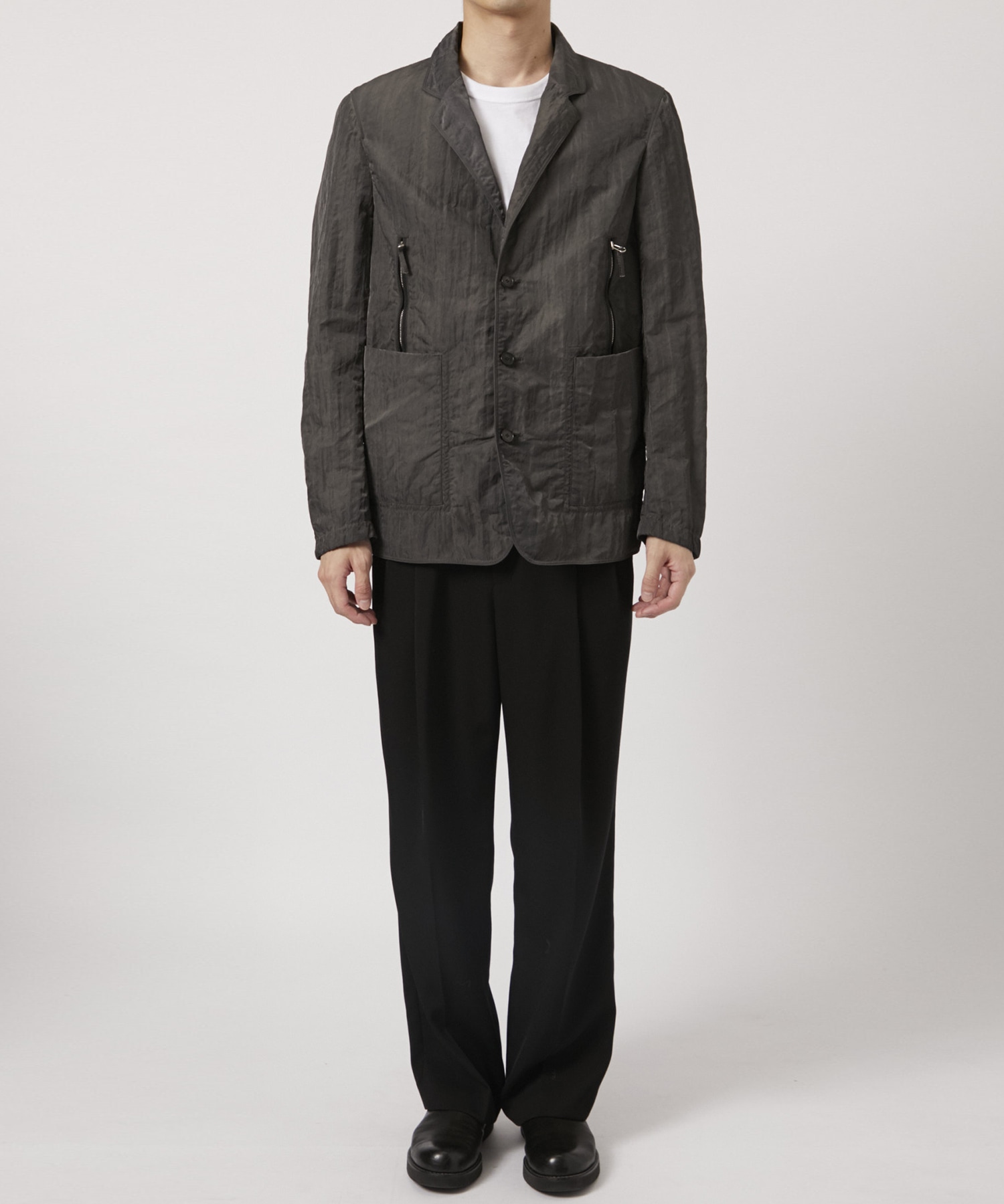 GARMENT DYED NYLON BLAZER NULABEL CM1YOK42