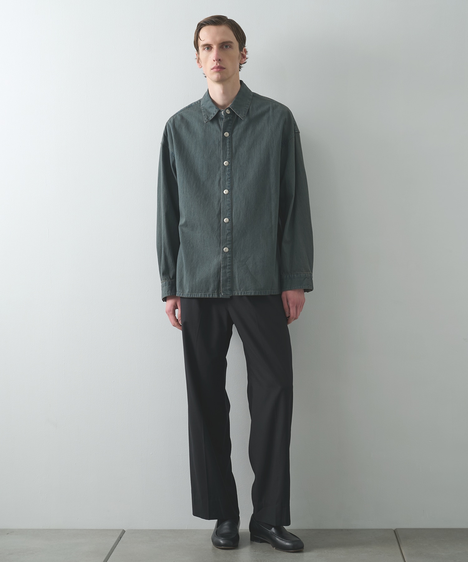 BLEACH OVERDYE DENIM SHIRTS STUDIOUS