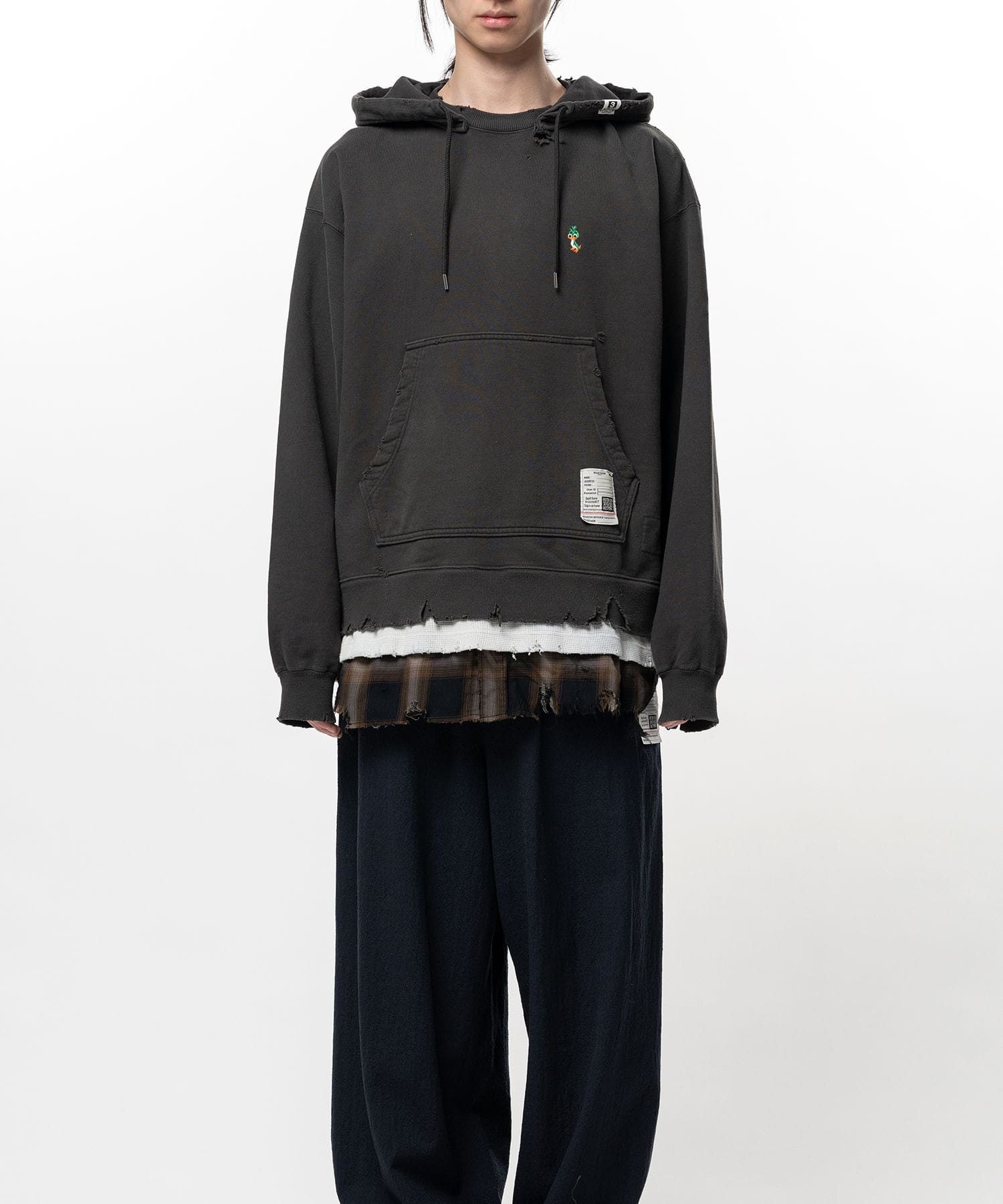 TRIPLE LAYERED HOODIE Maison MIHARA YASUHIRO