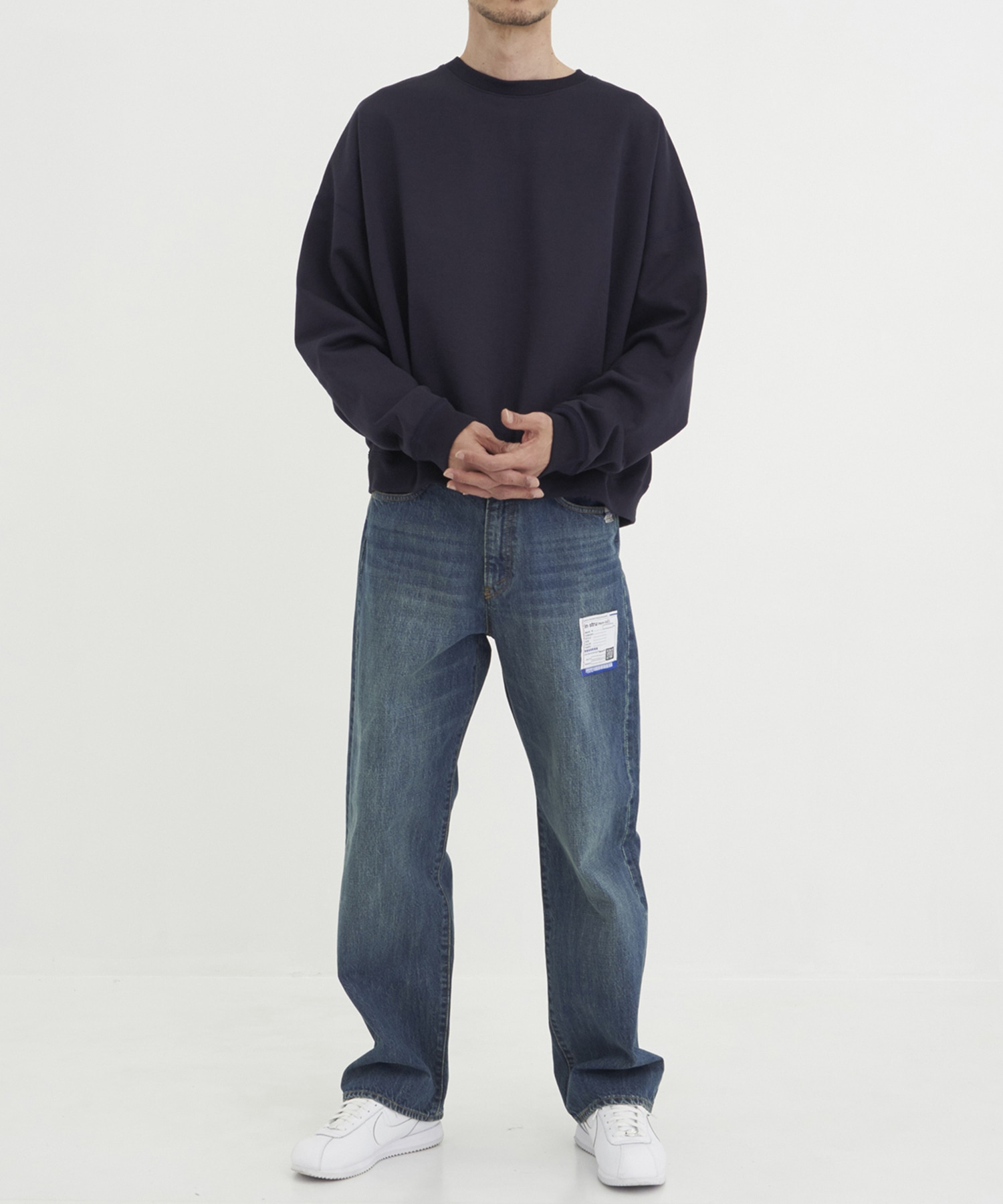 HARD WASHED SELVAGE DENIM STRAIGHT PANTS in・stru(men-tal)
