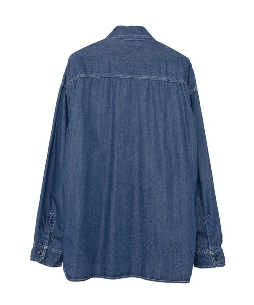 COTTON TENCEL DENIM WORK LS SHIRTS in・stru(men-tal)