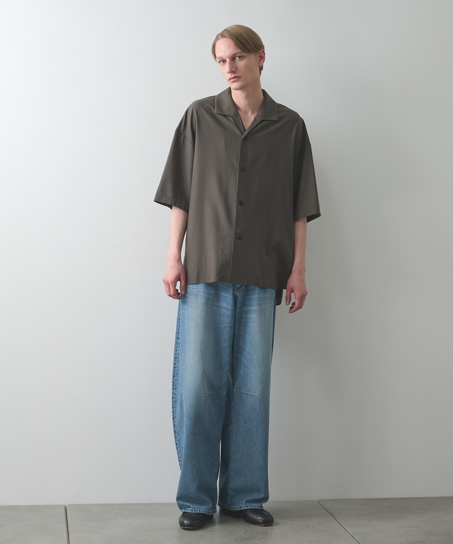【涼しいウール】COOL WOOL S/S SHIRTS STUDIOUS