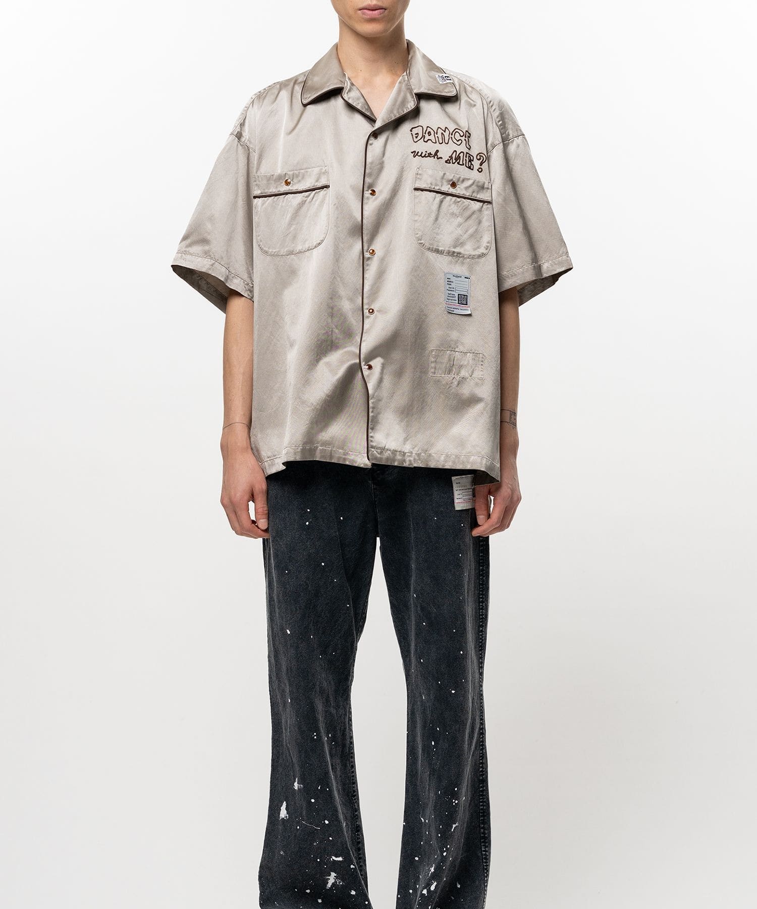 SUN FADE H/S SATIN SHIRTS Maison MIHARA YASUHIRO