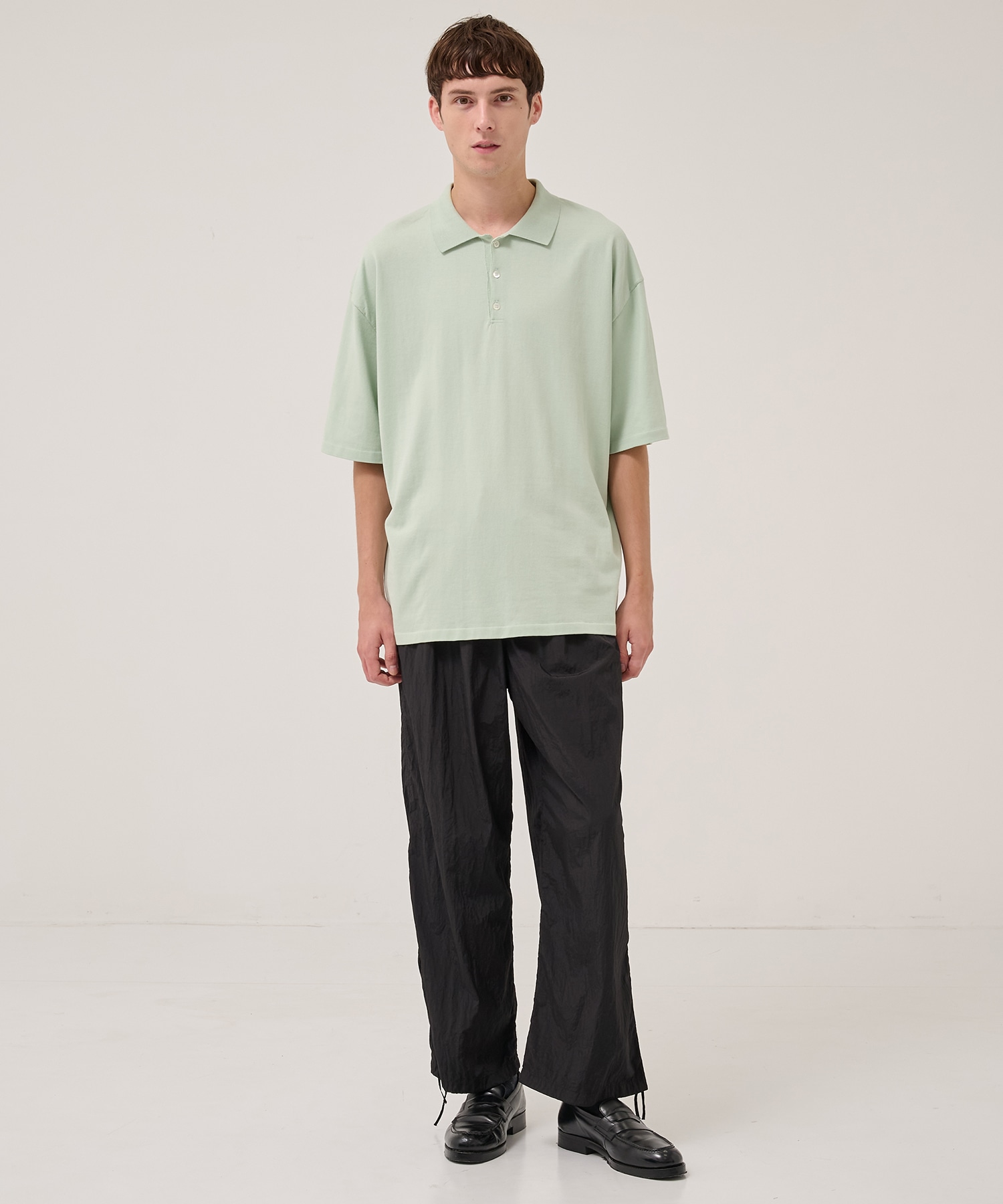 FRESCA KNIT HAIF SLEEVE POLO SWEATER ATON