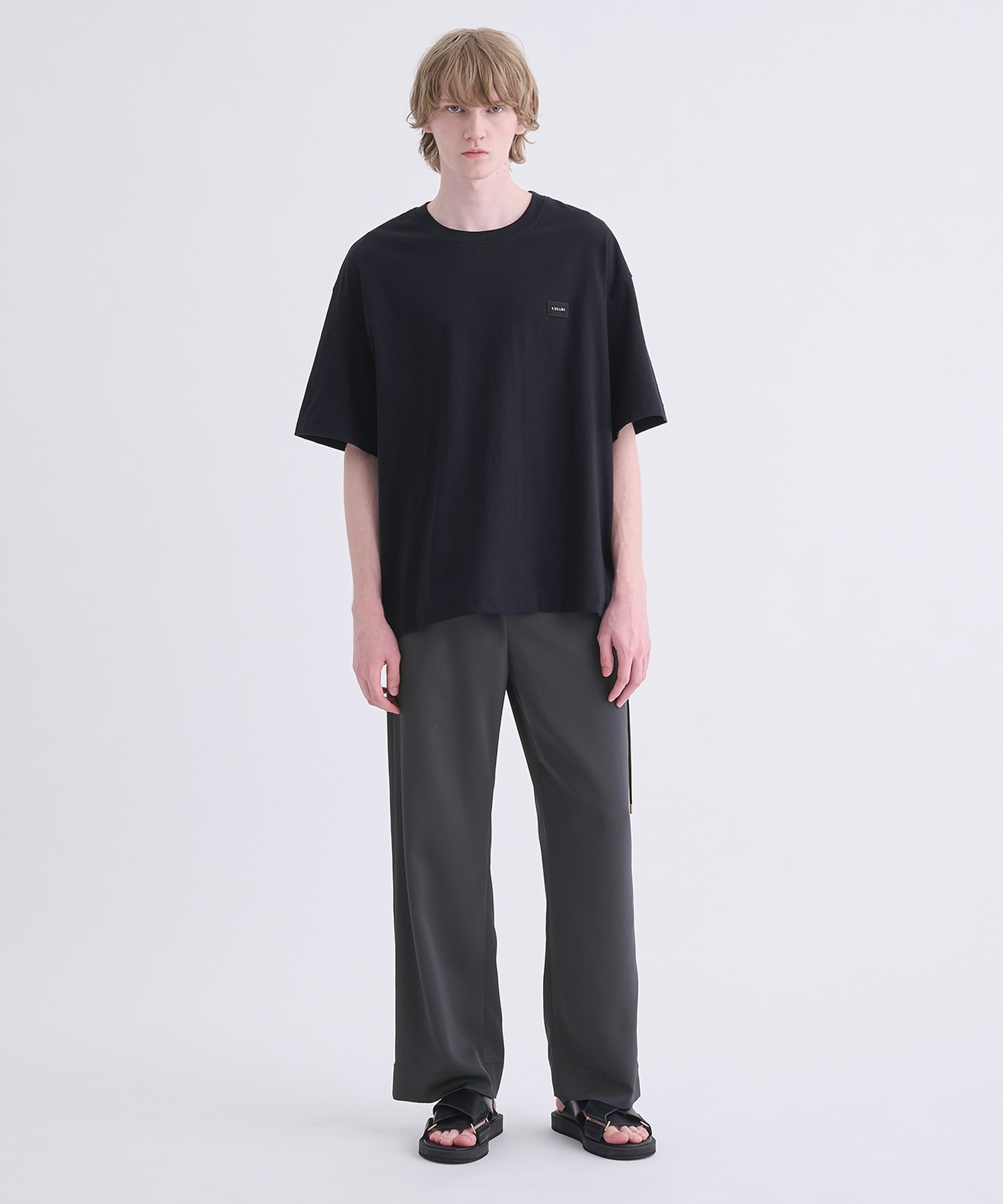 Dry Stretch Twill Side Drawstring Relux Wide Pant CULLNI