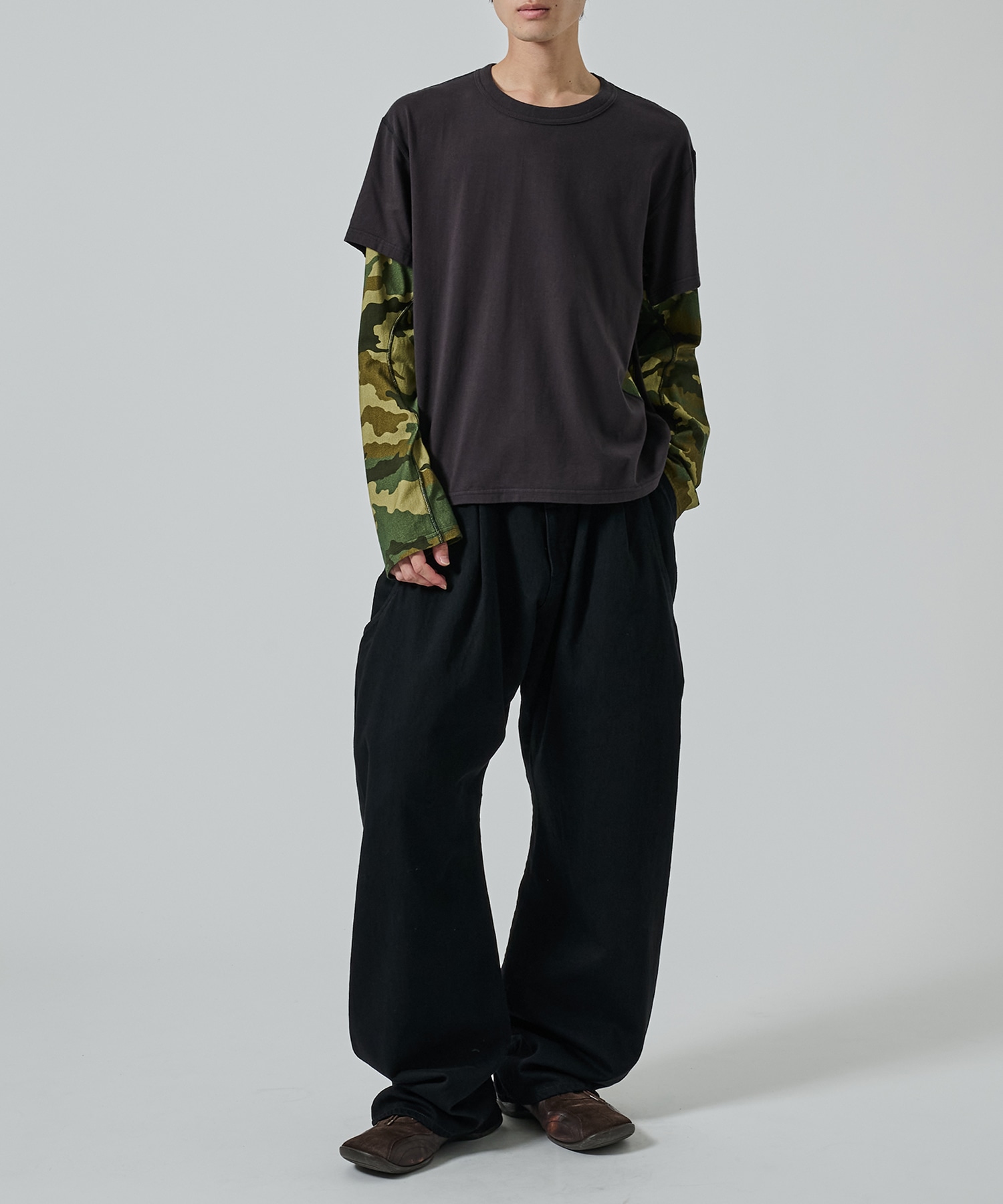 別注 CURVED LEG UTILITY TROUSERS NVRFRGT