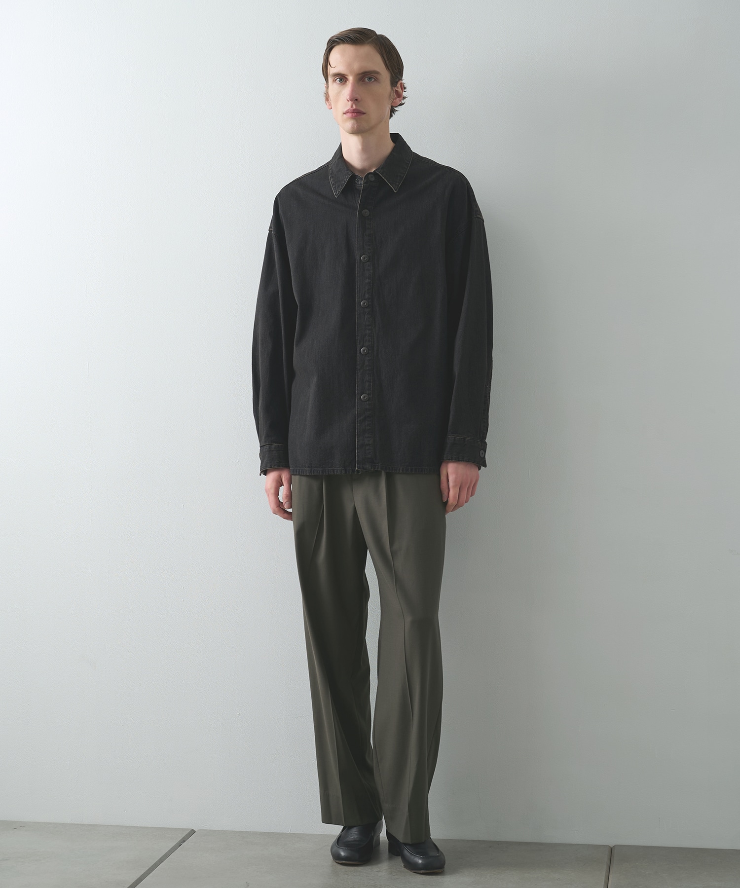 【涼しいウール】COOL WOOL WIDE SLACKS STUDIOUS