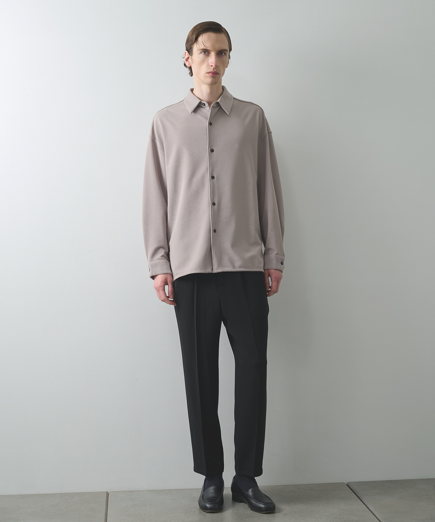 SUMMER WOOL TAPERED SLACKS STUDIOUS