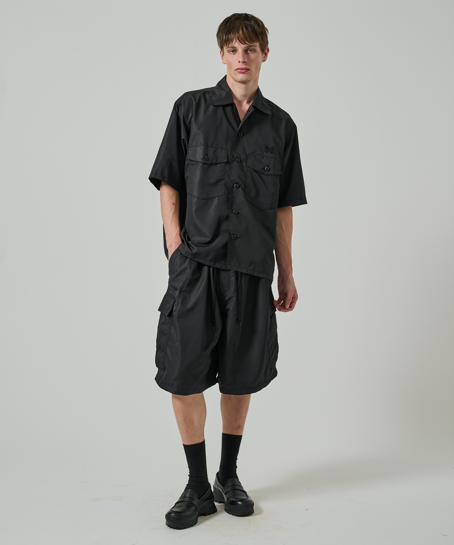 別注 Fatigue S/S Shirt - 撥水Nylon NEEDLES
