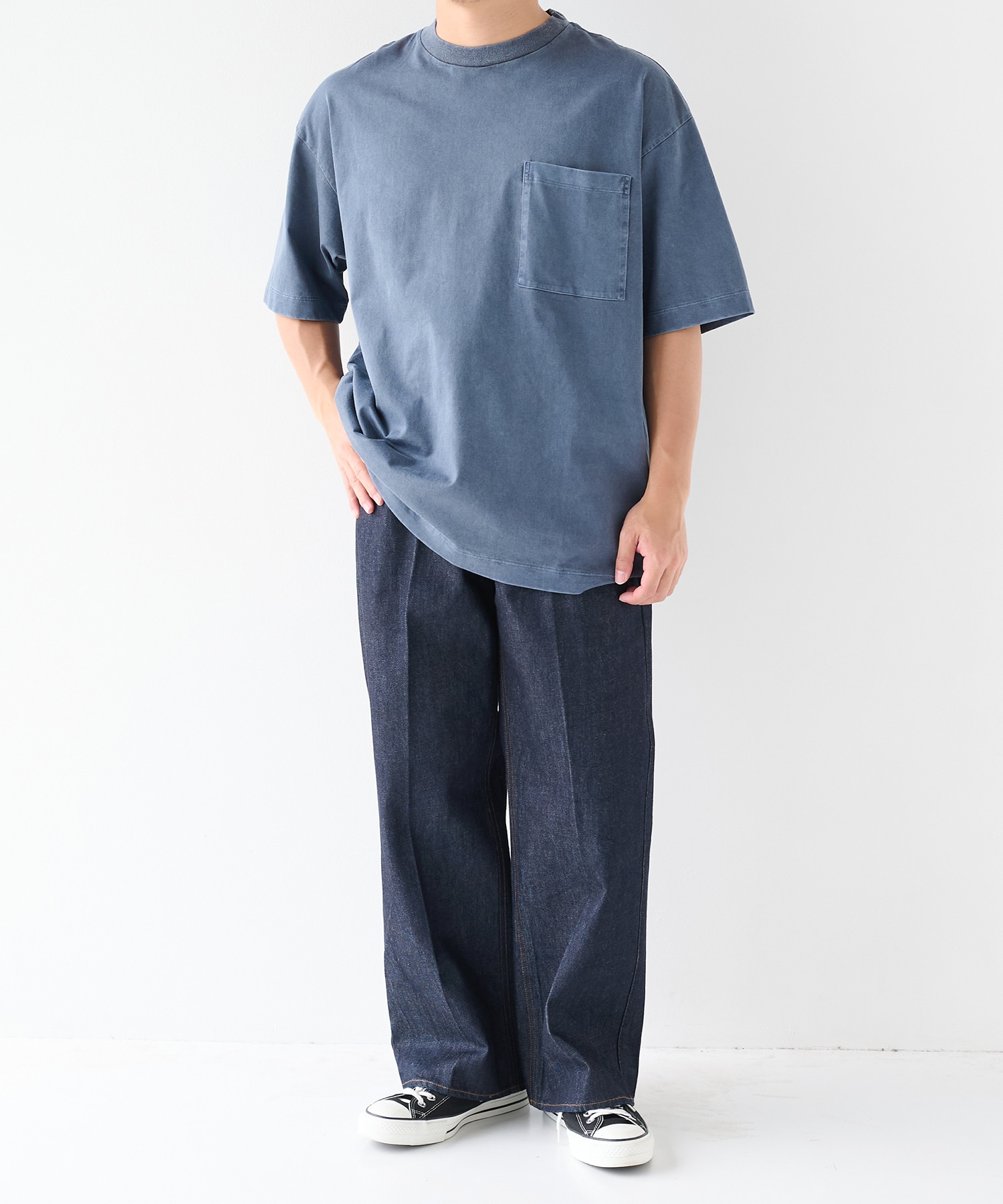 ガーメントダイ リラックスTシャツ STUDIOUS