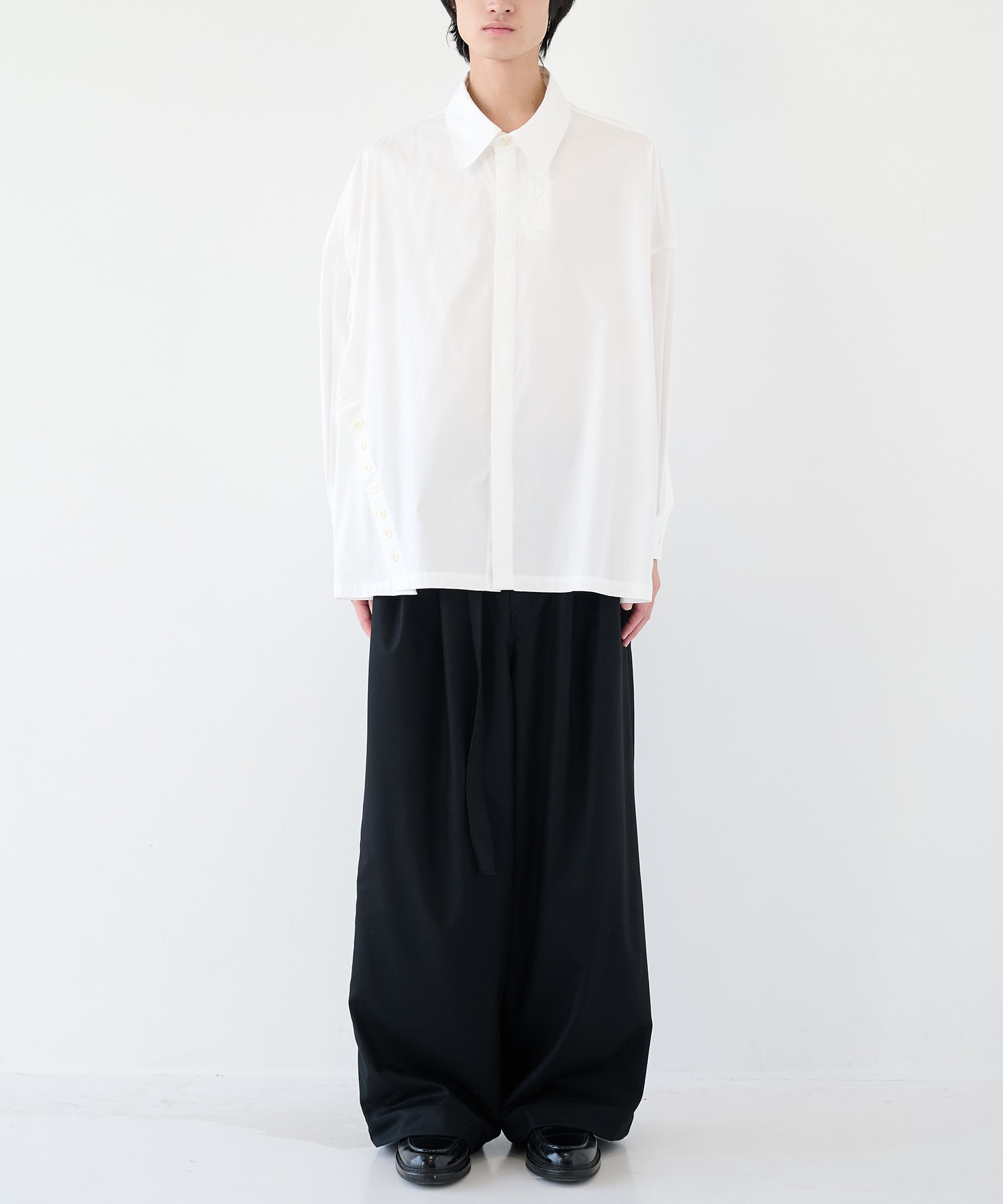 アシンメトリービッグシャツ SHAREEF