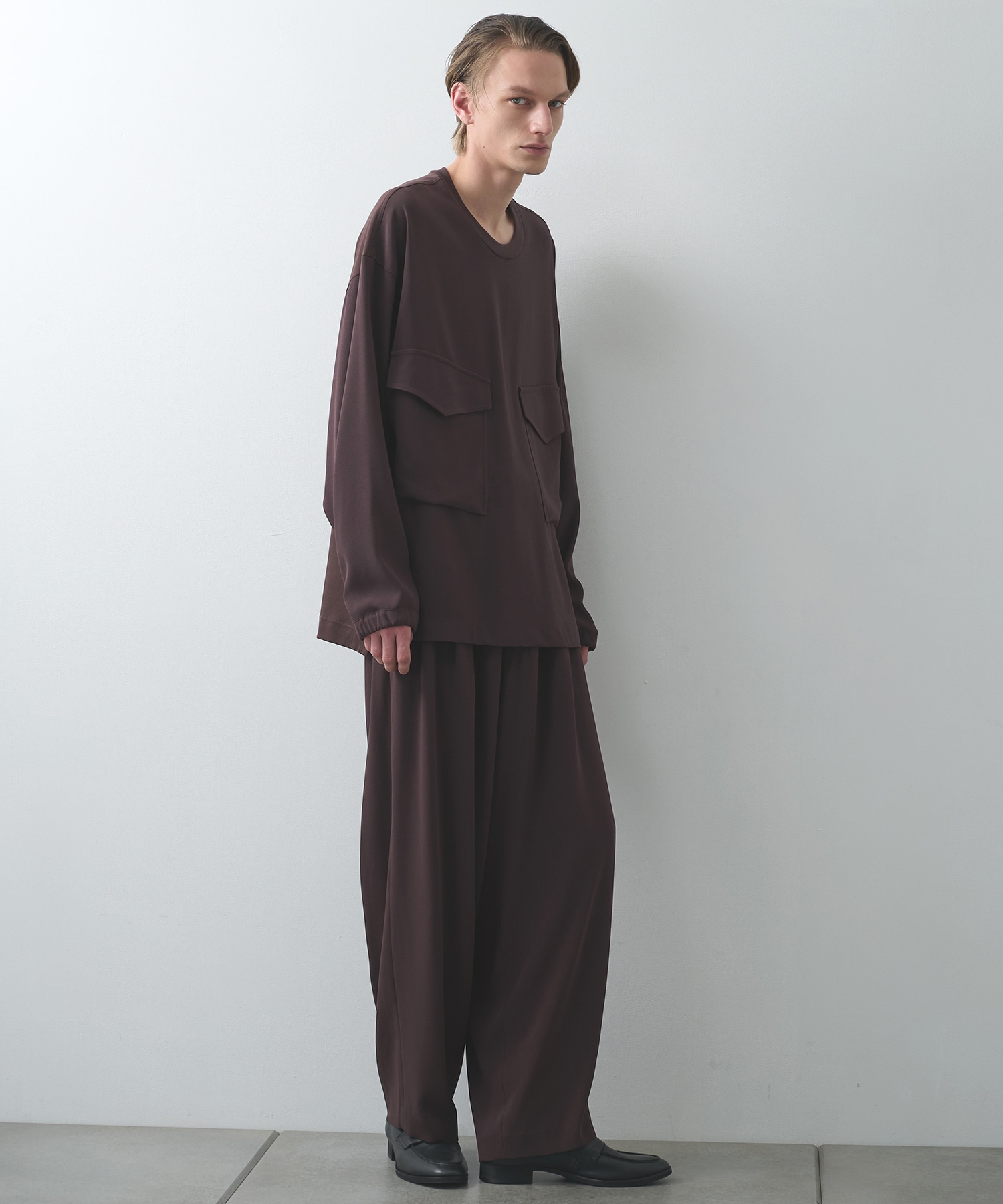 Pocket Long Sleeve Pullover UJOH HOMME