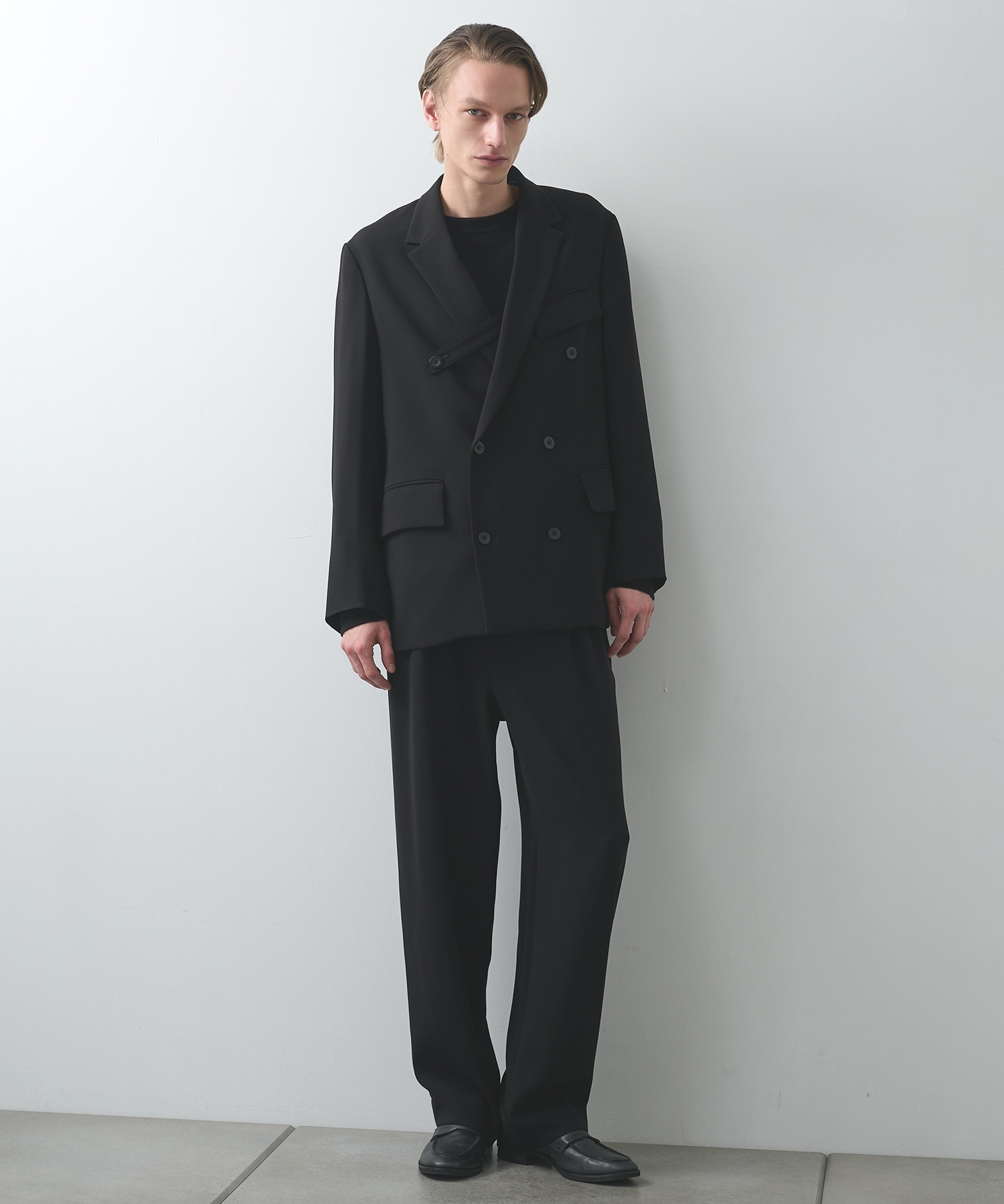 Double Cloth 3Tuck Semi Wide Pants CULLNI