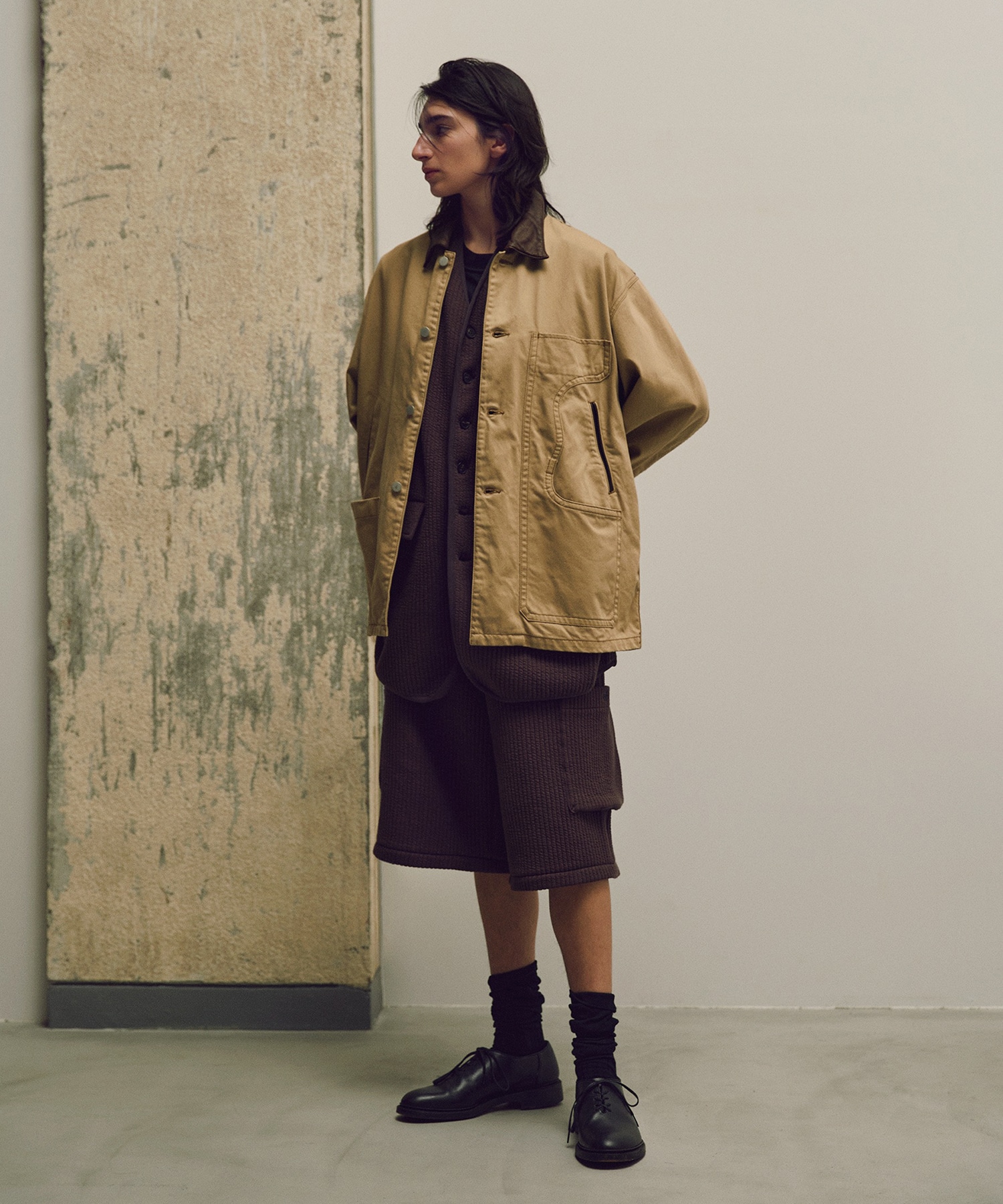 Connected Pockets Drill Jacket MATSUFUJI