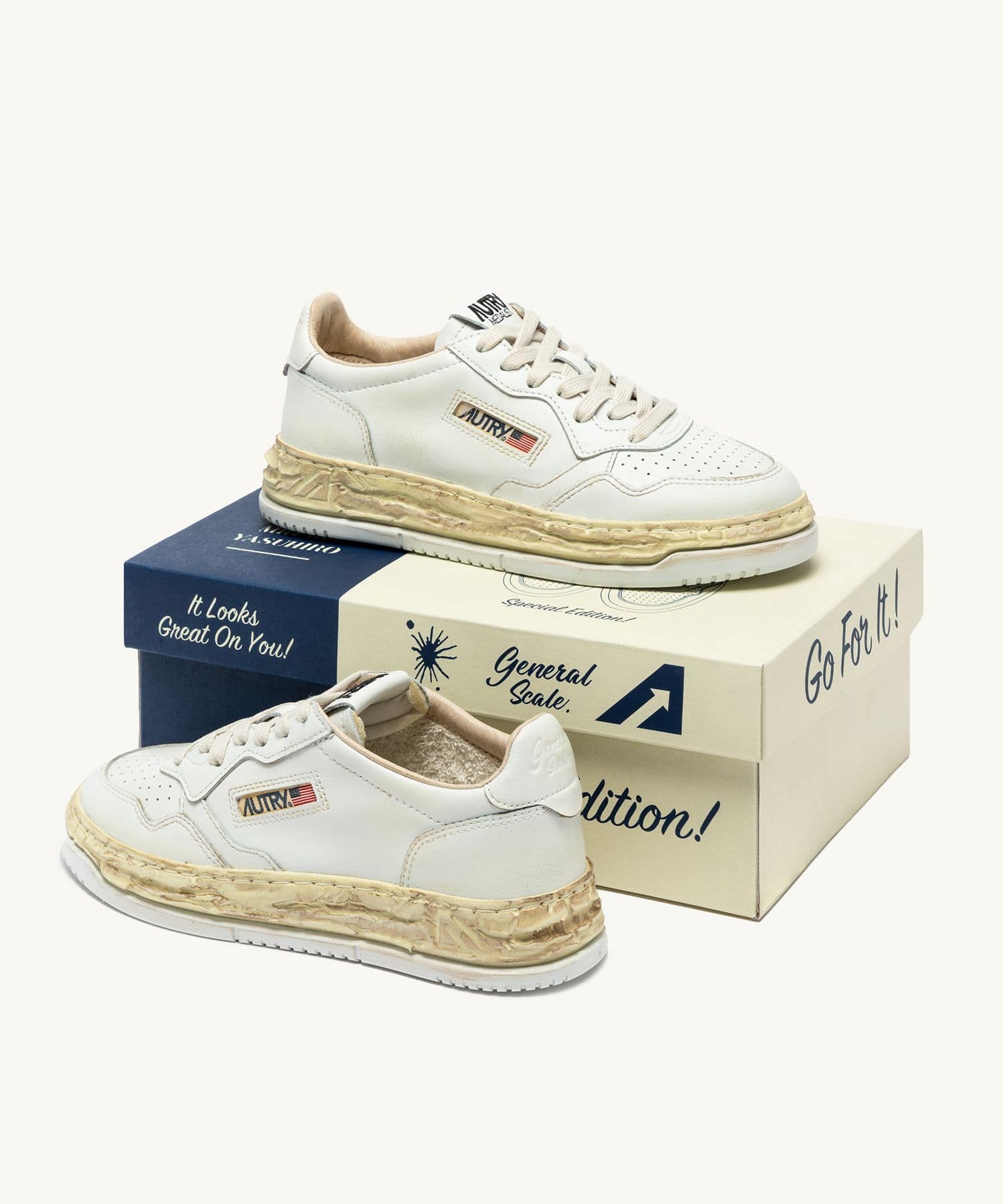 Autry x MMY General Scale. Medalist Low Supervintage Maison MIHARA YASUHIRO