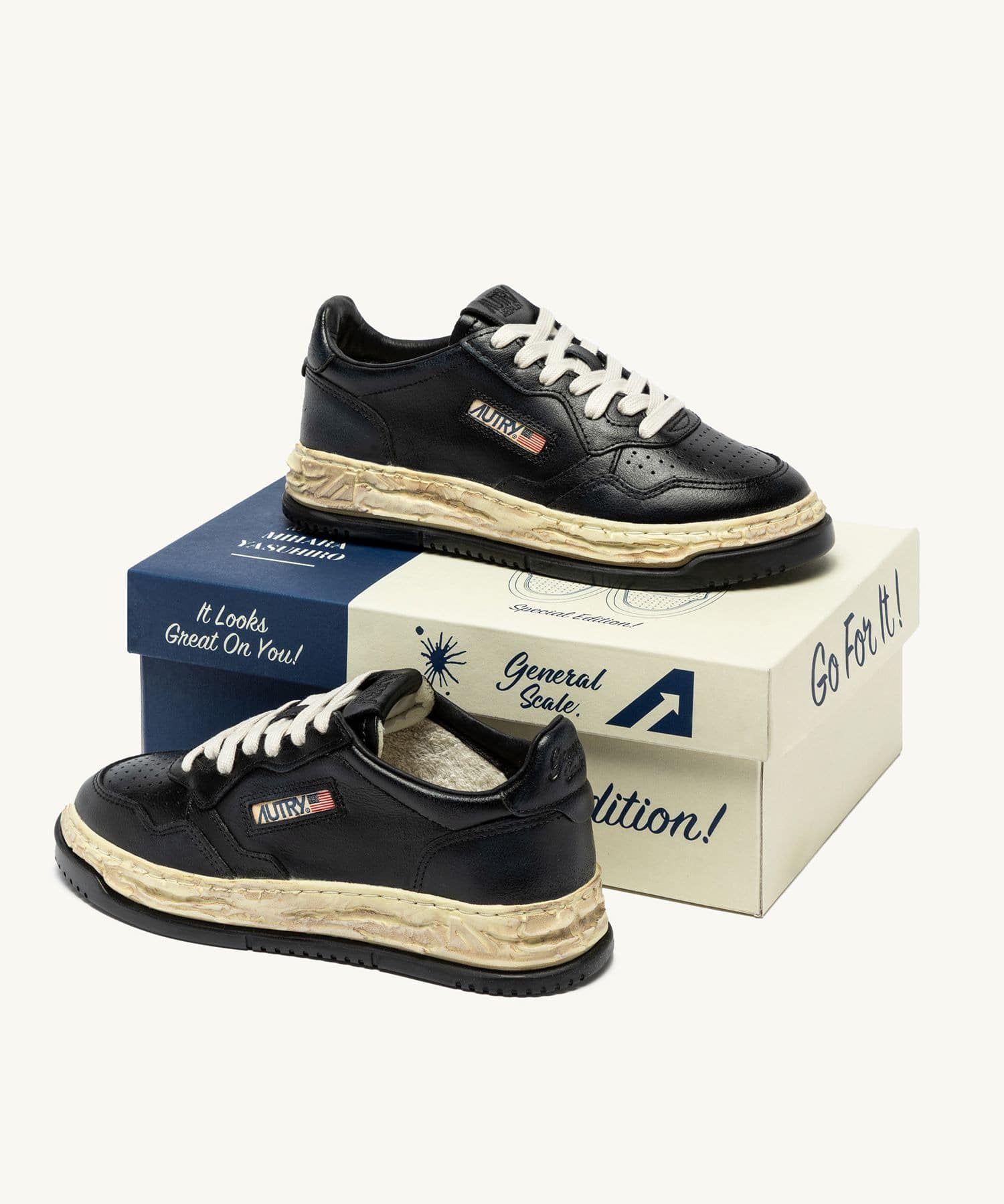 Autry x MMY General Scale. Medalist Low Supervintage Maison MIHARA YASUHIRO