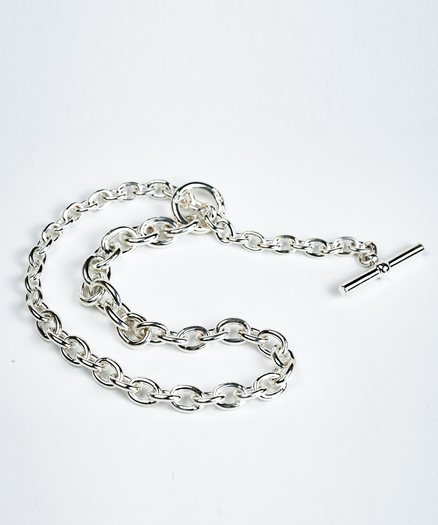 C-028 Hook connect necklace gradually 45cm WAKAN SILVER SMITH