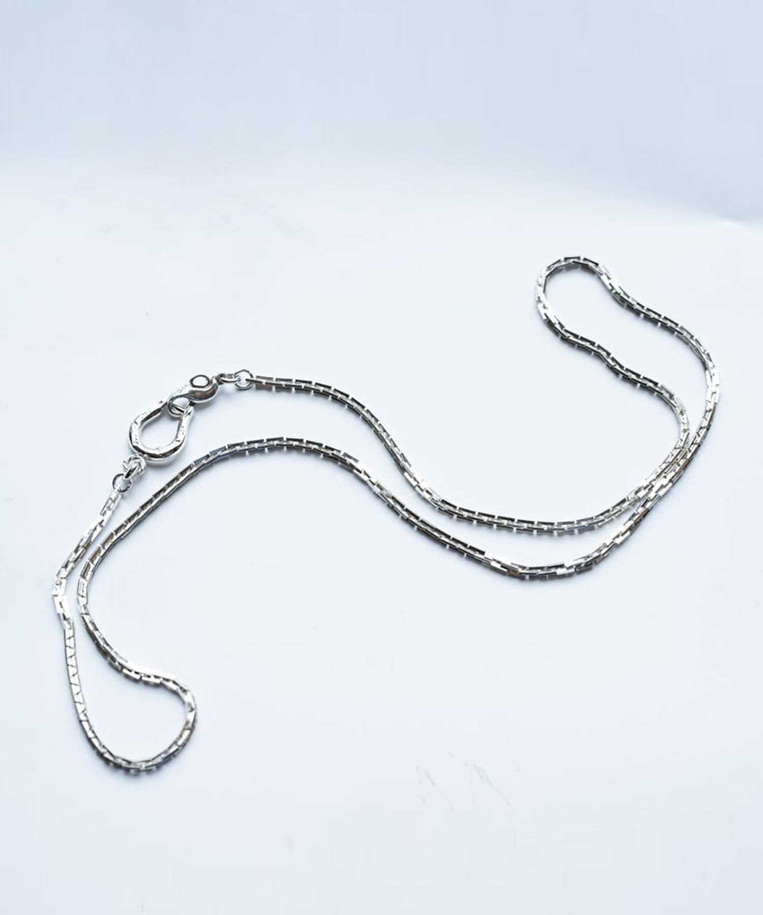 C-040 Horse shoe rectangle necklace (50cm) WAKAN SILVER SMITH