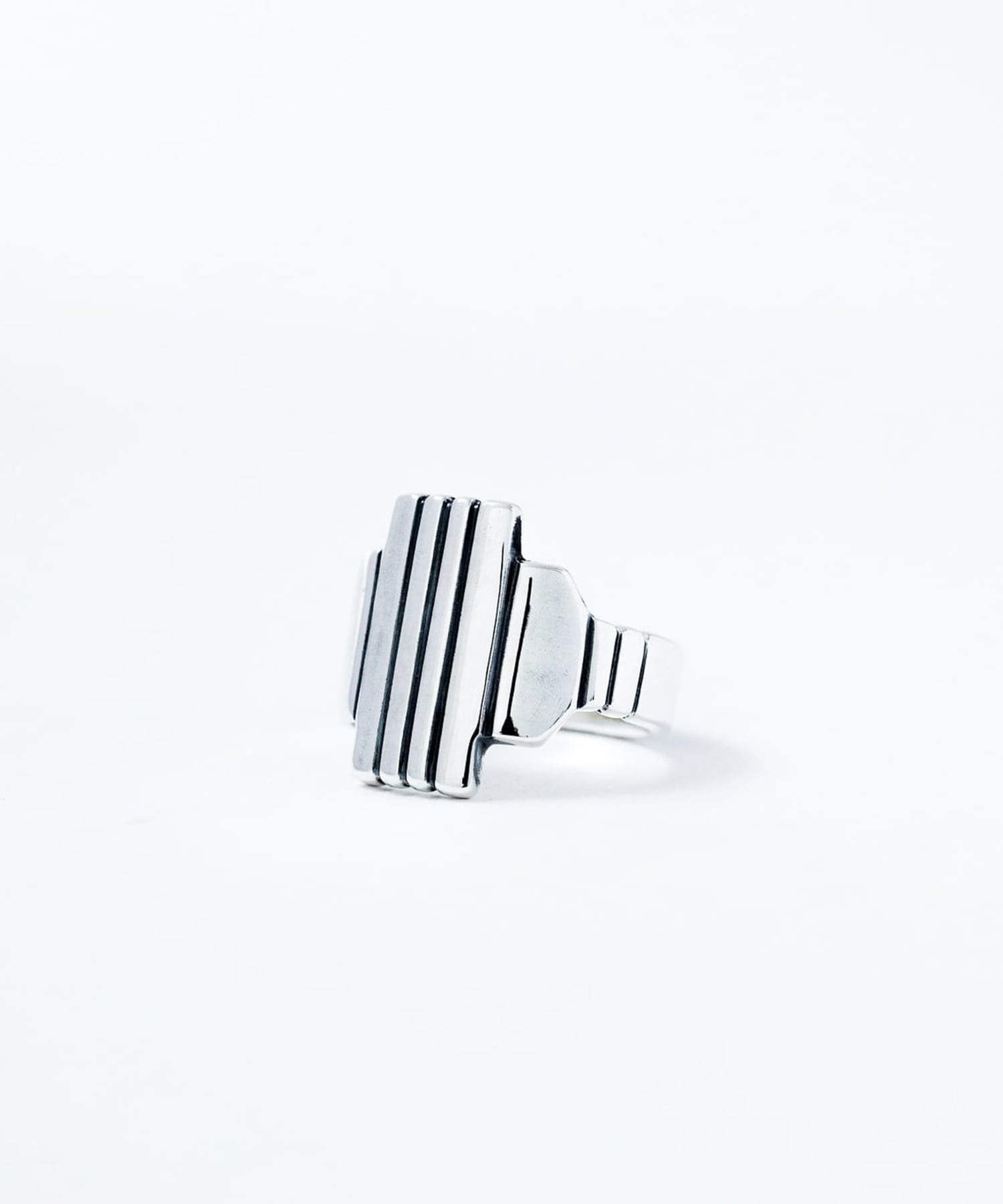 R-071 Brick ring【Rectangle】 WAKAN SILVER SMITH