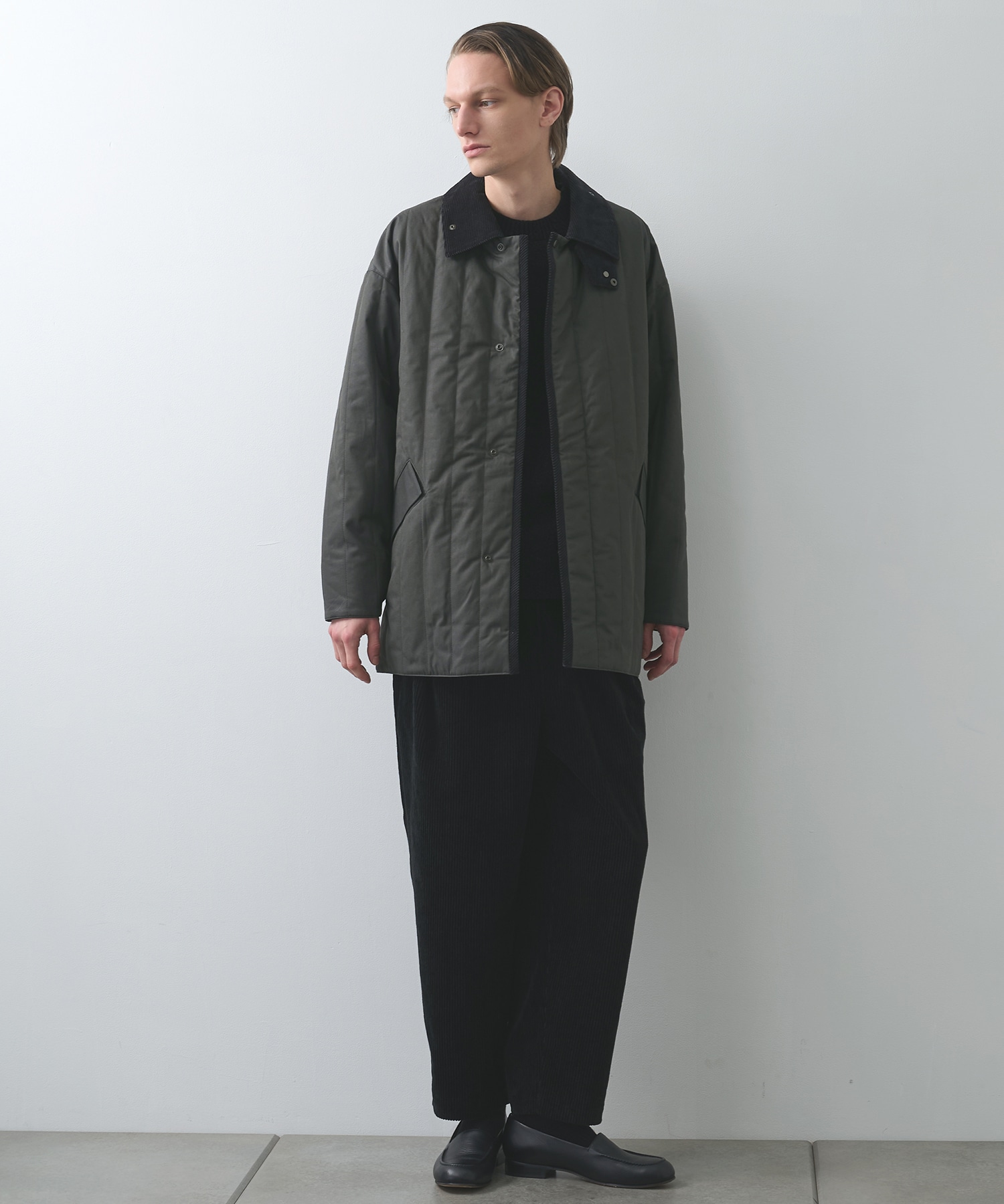 Quilted half coat STILL BY HAND