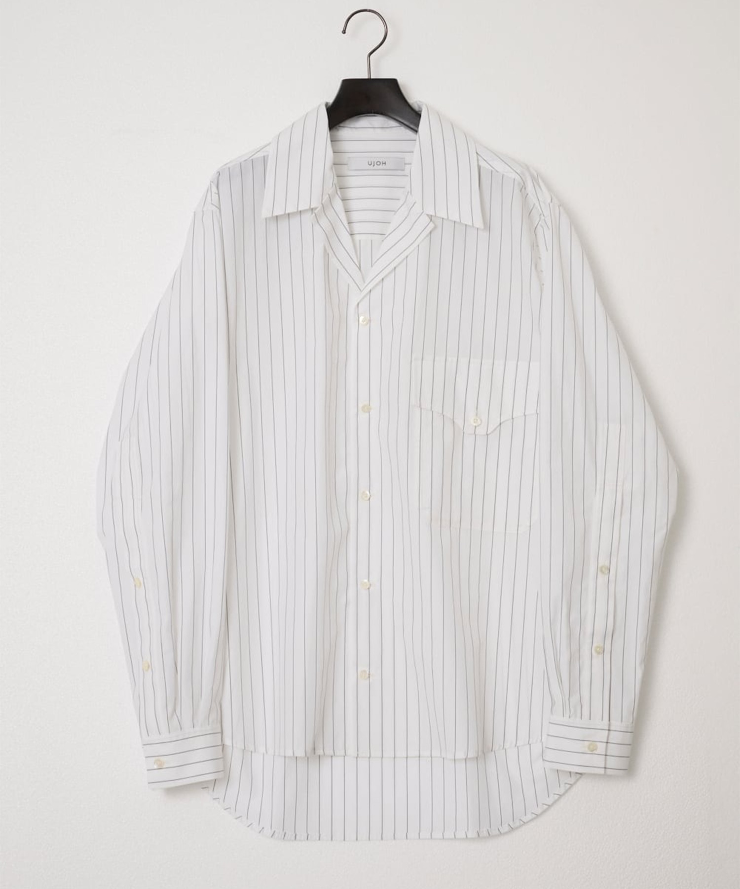 Wide Set Open Collar Shirt UJOH HOMME