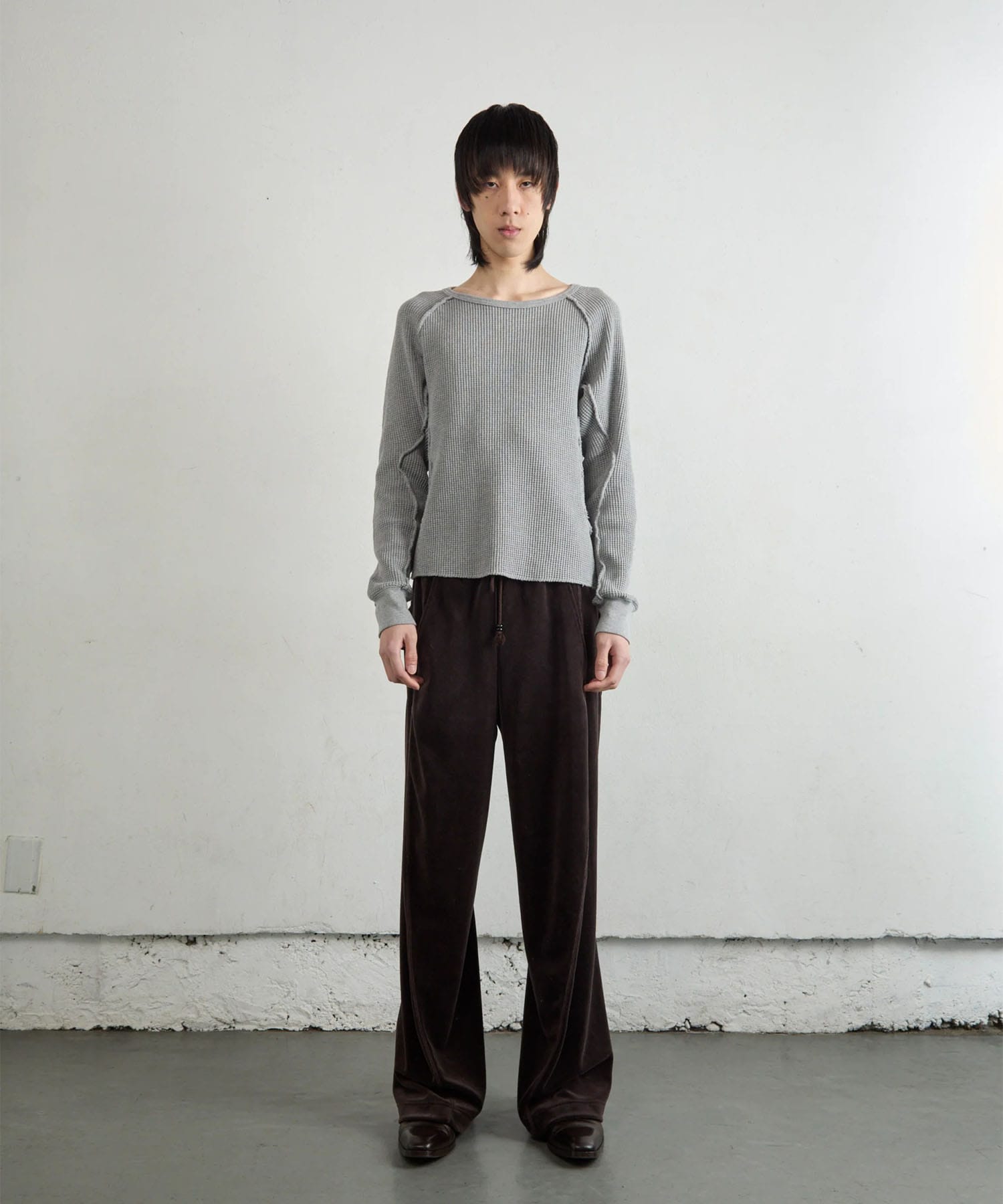 WAFFLE THERMAL LONG SLEEVE T-SHIRT NVRFRGT