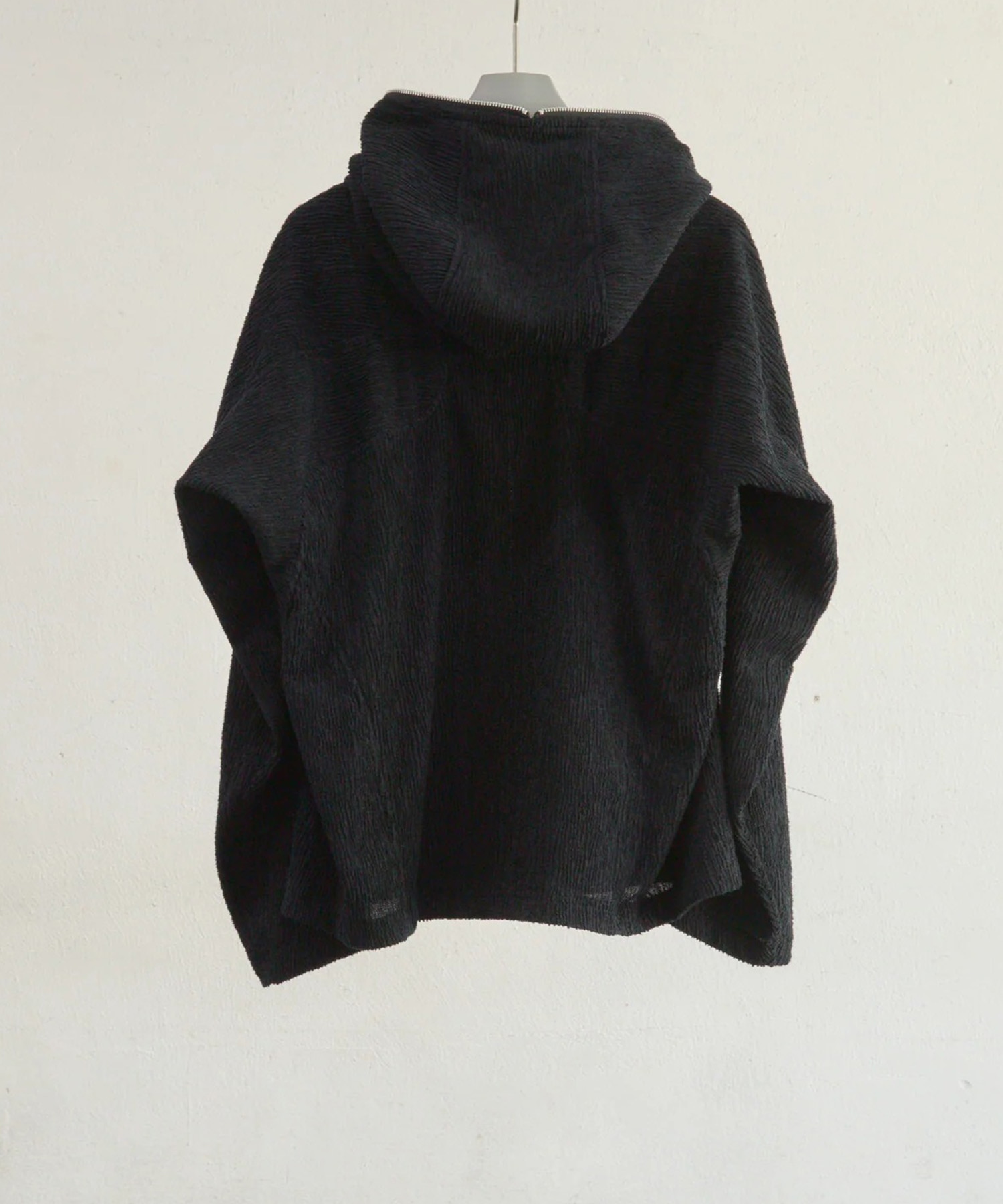 SEMI SHEER FULL ZIP UP HOODIE NVRFRGT