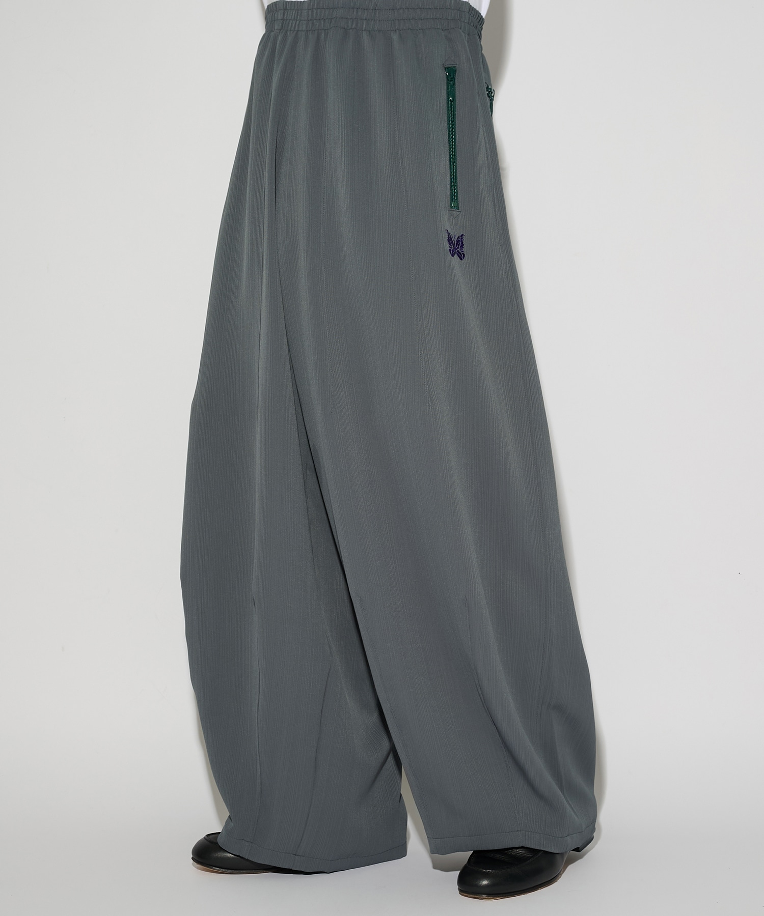 別注 Papillon Emb. H.D. Pant - Art Pique Pleats NEEDLES