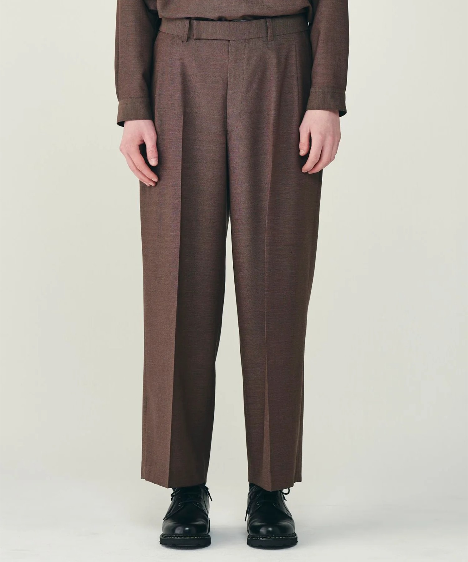 ONE TUCK WIDE TROUSERS 