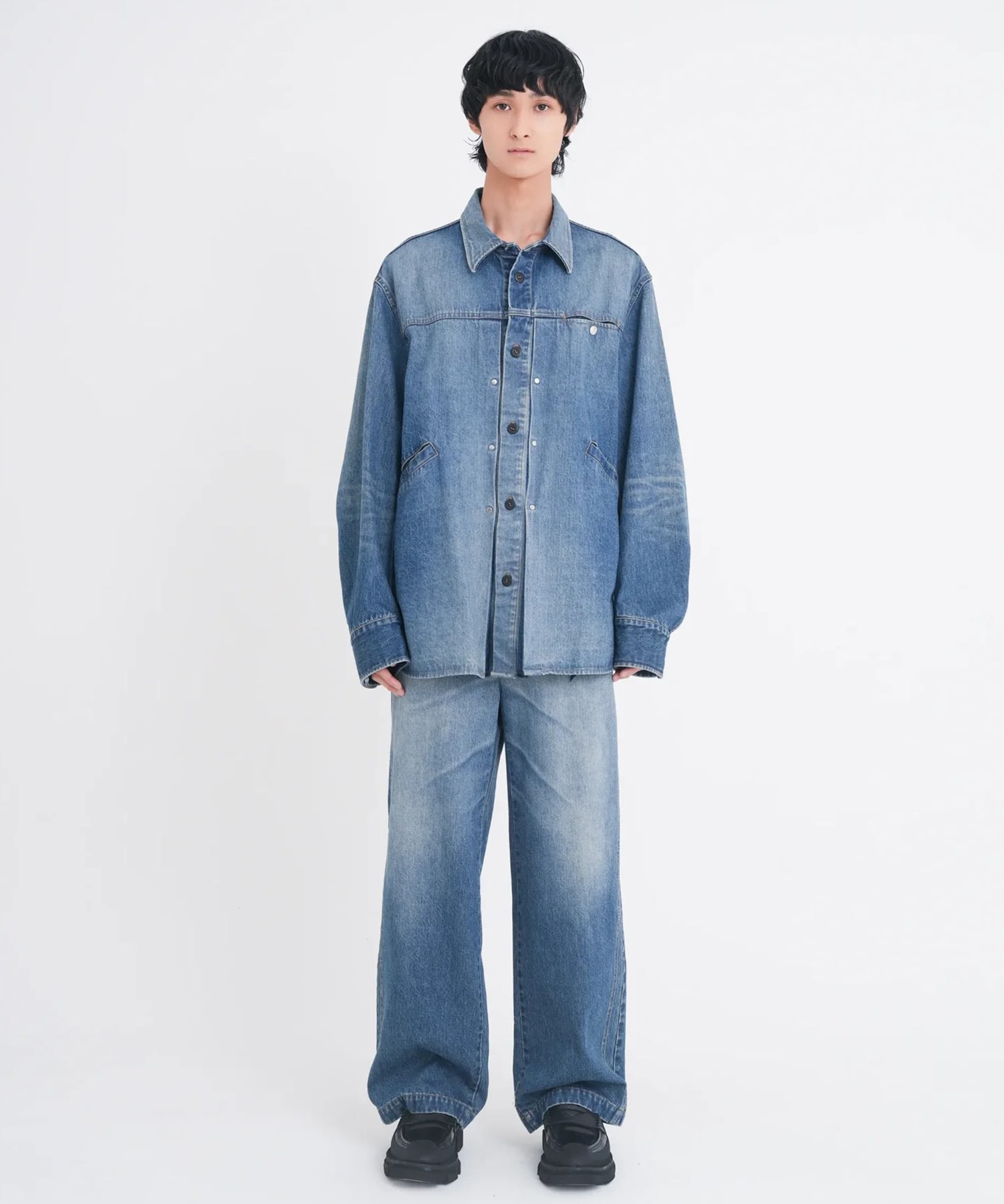 DOUBLE KNEE DENIM PANTS TAMME