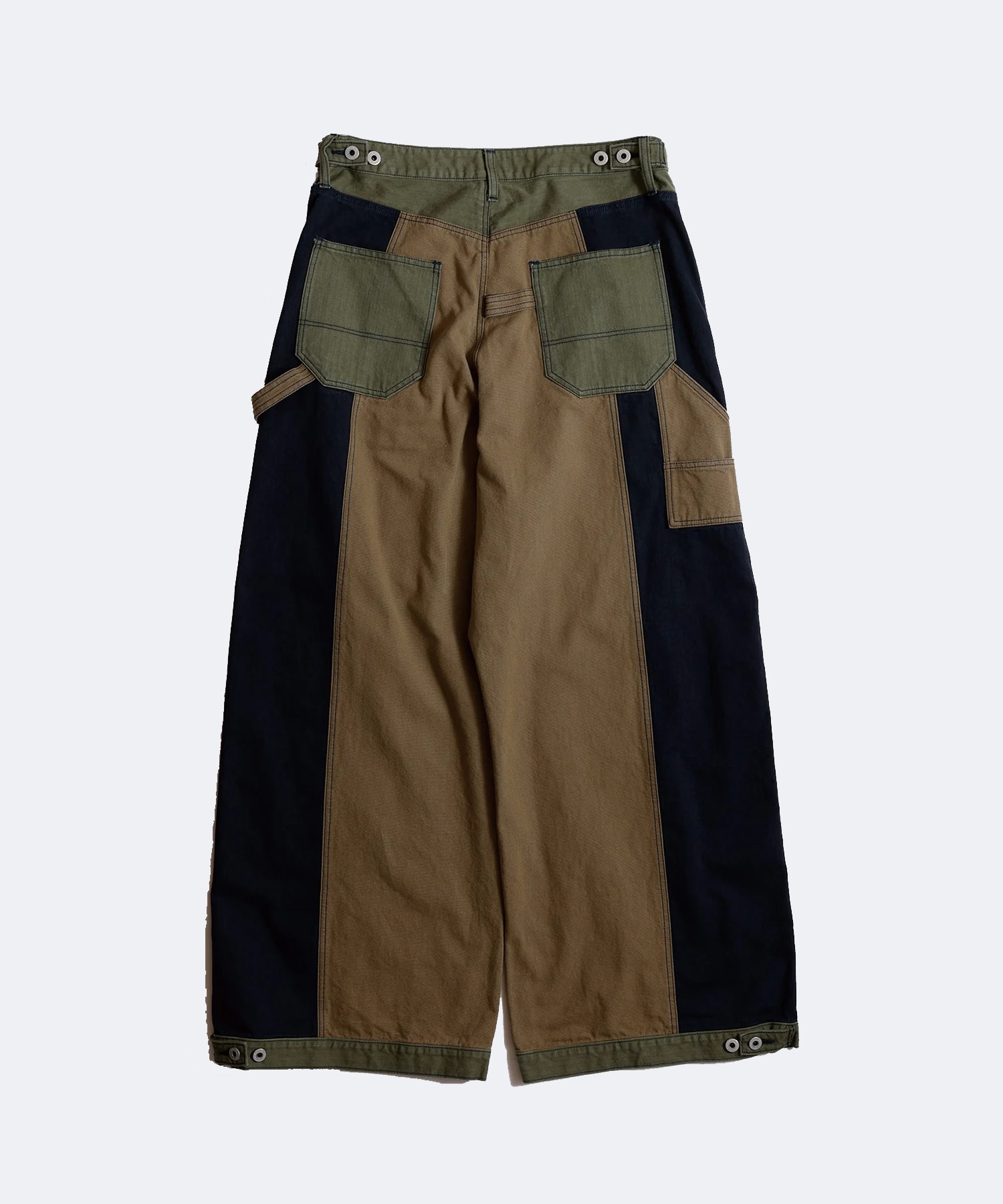PATCHWORK DOUBLE KNEE PANTS RINSE FDMTL