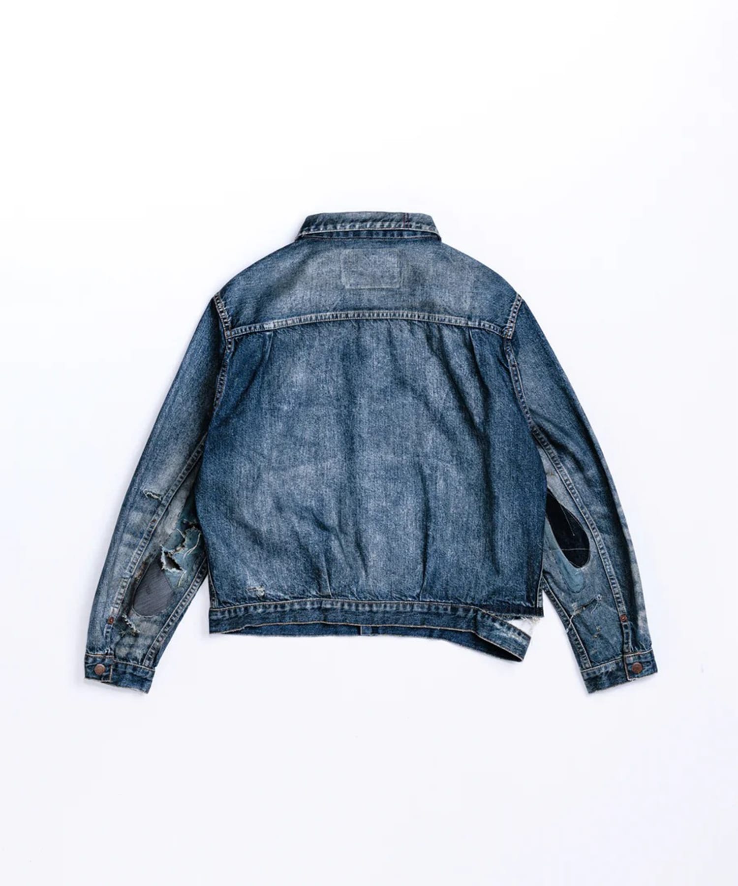 REMAKED DOUBLE POCKET DENIM JACKET ANACHRONORM
