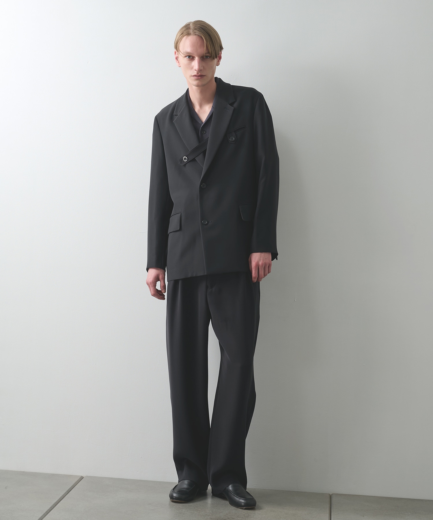 Dry Double Cloth Slant Belt Tailored Jacket CULLNI