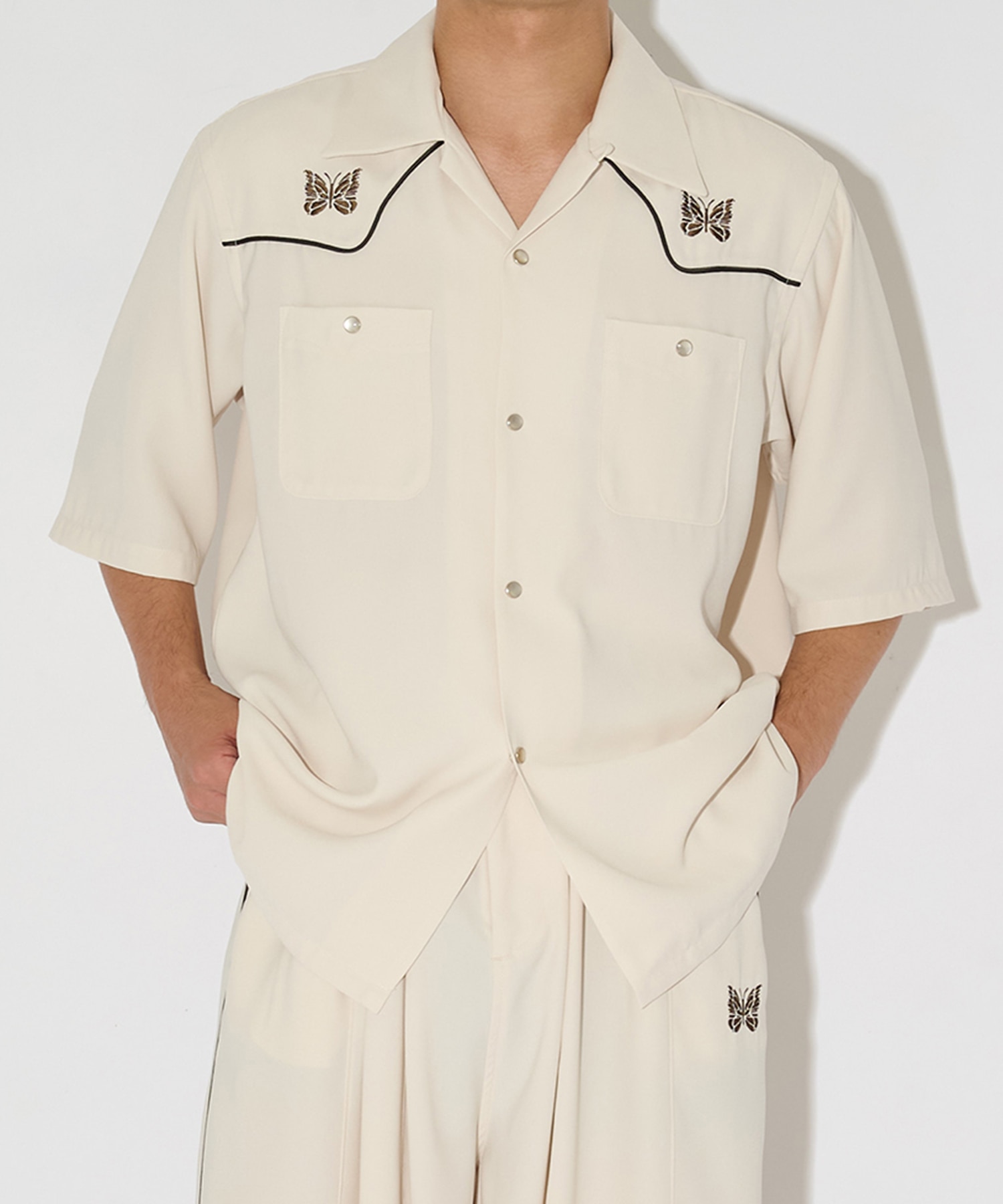 別注 Piping Cowboy S/S Shirt - Amunzen NEEDLES