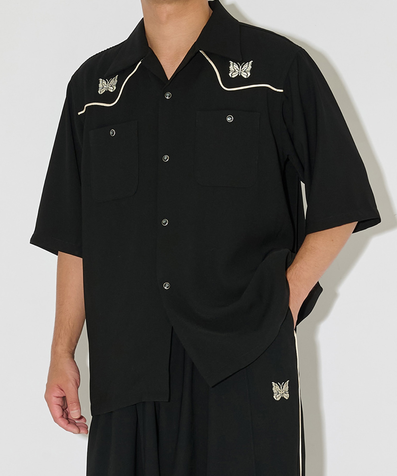 別注 Piping Cowboy S/S Shirt - Amunzen NEEDLES