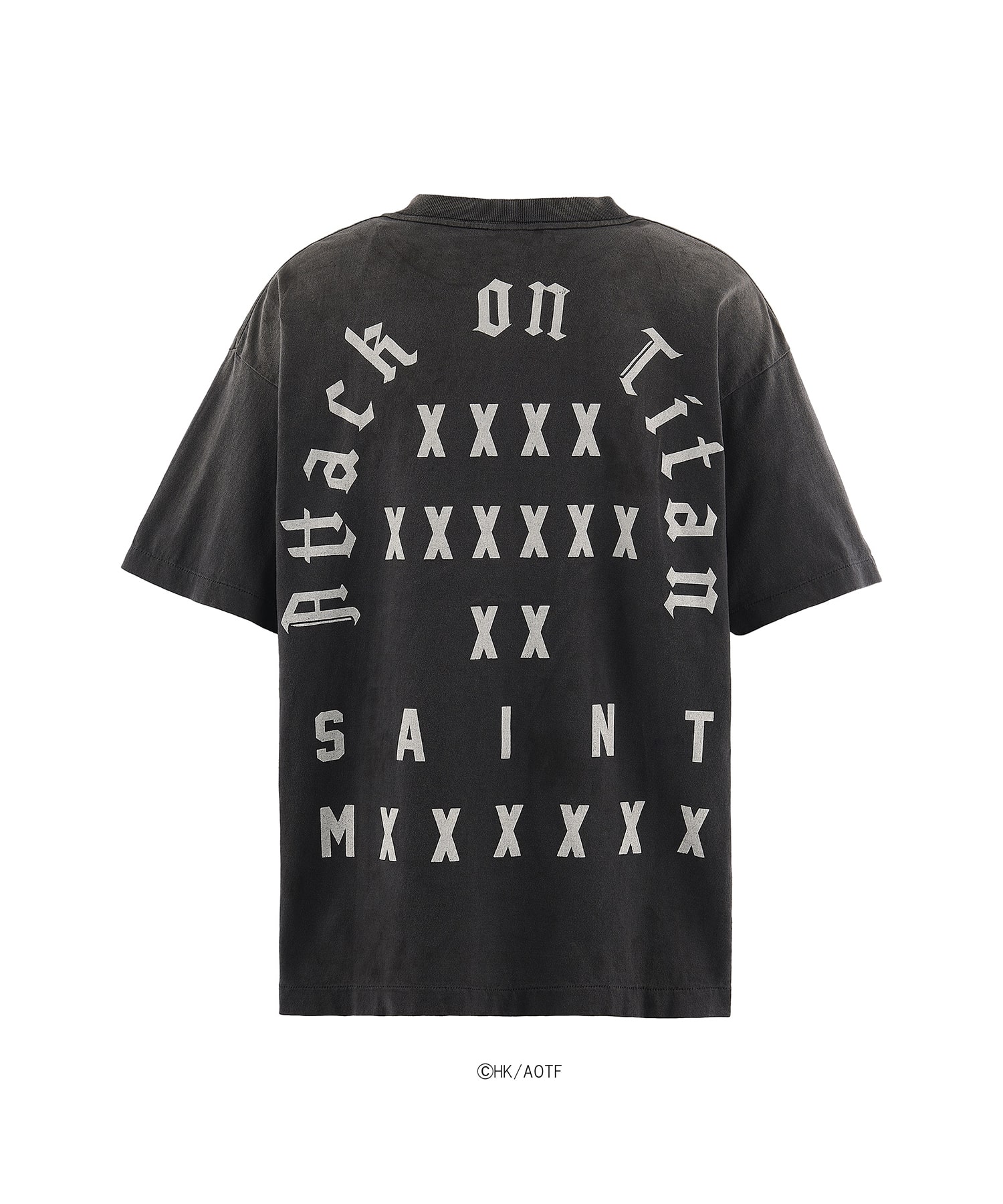 SM-MK8-0000-C77/AOT_SS TEE/ATTACK ON TITAN BLK SAINT M××××××