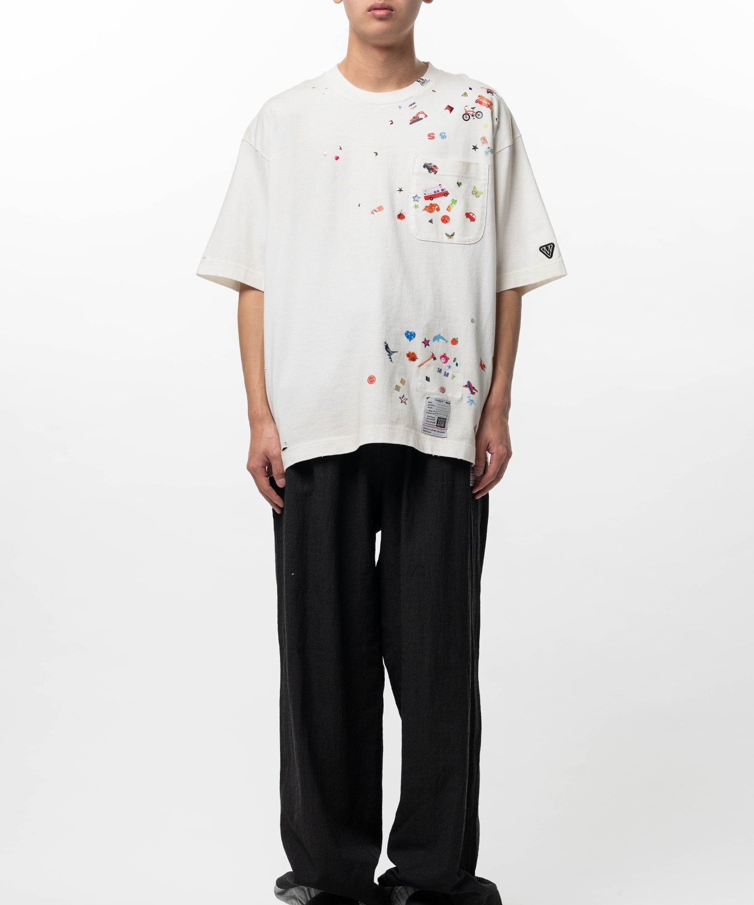 J16TS821 KIDS STICKER TEE Maison MIHARA YASUHIRO