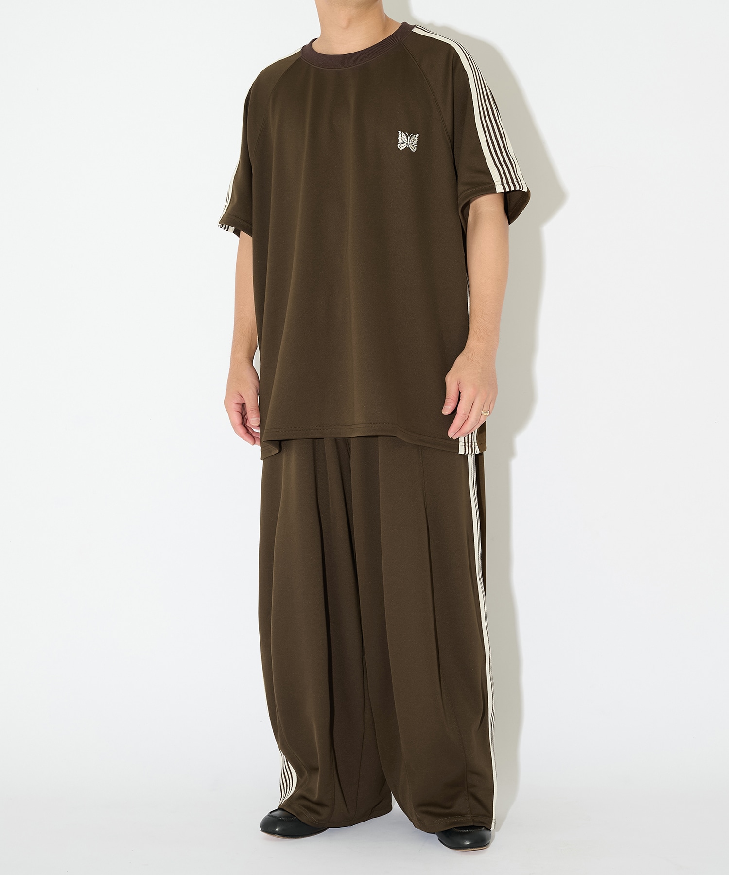 別注 Track S/S Crew Neck Shirt - COOL NEEDLES