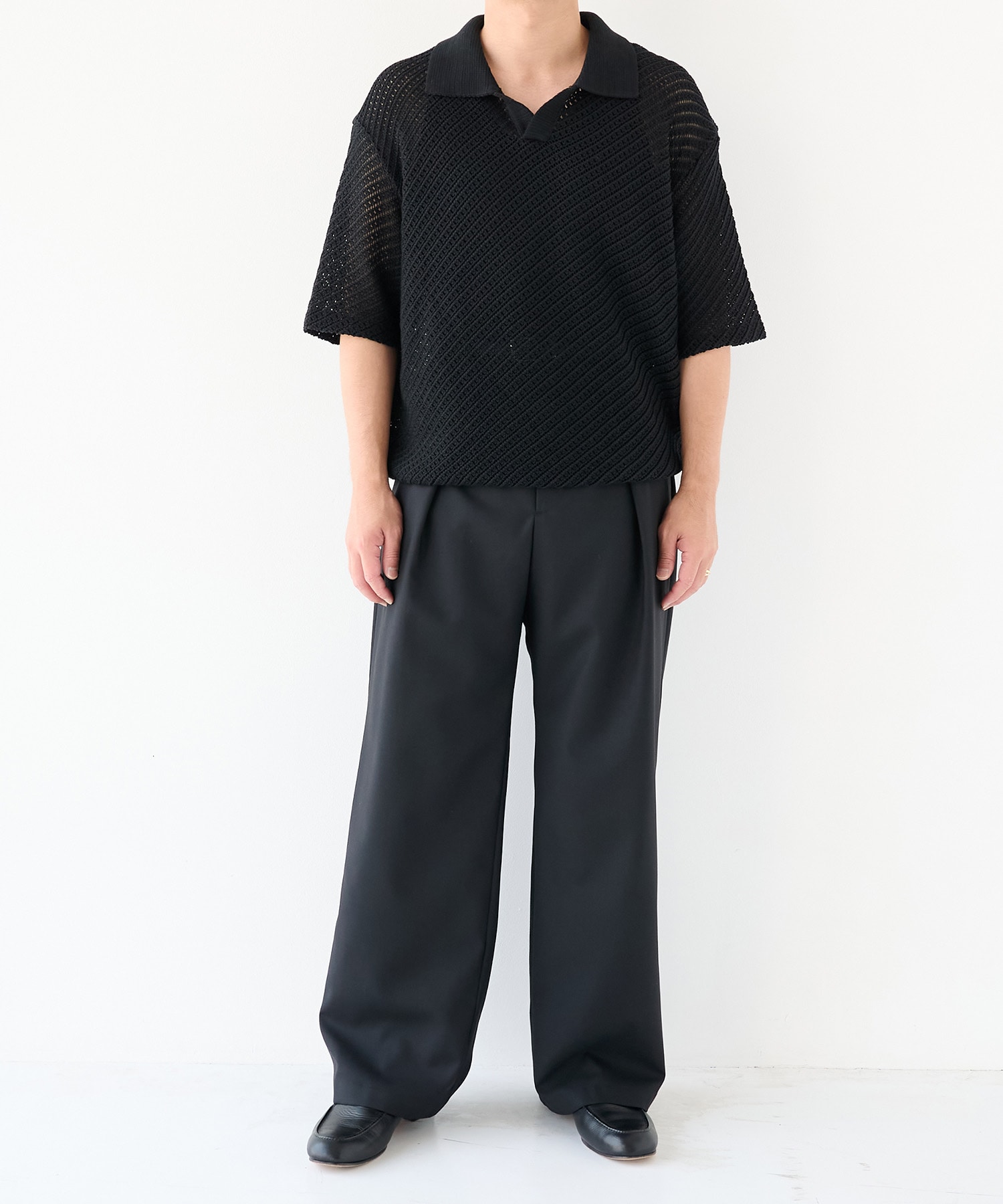 Non-Mulesed Summer Wool Slacks STUDIOUS