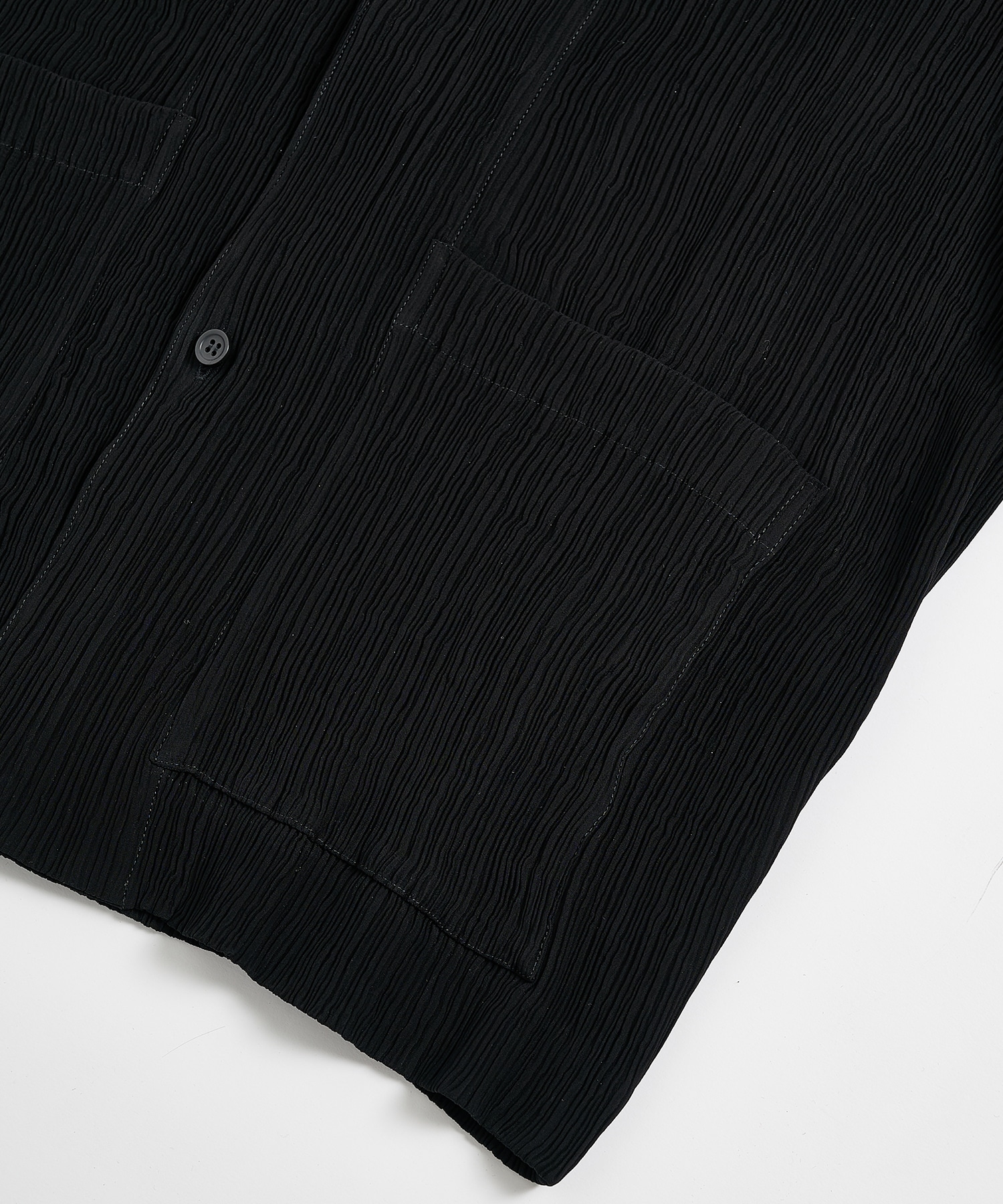 Silky Pleats Open Shirts STUDIOUS