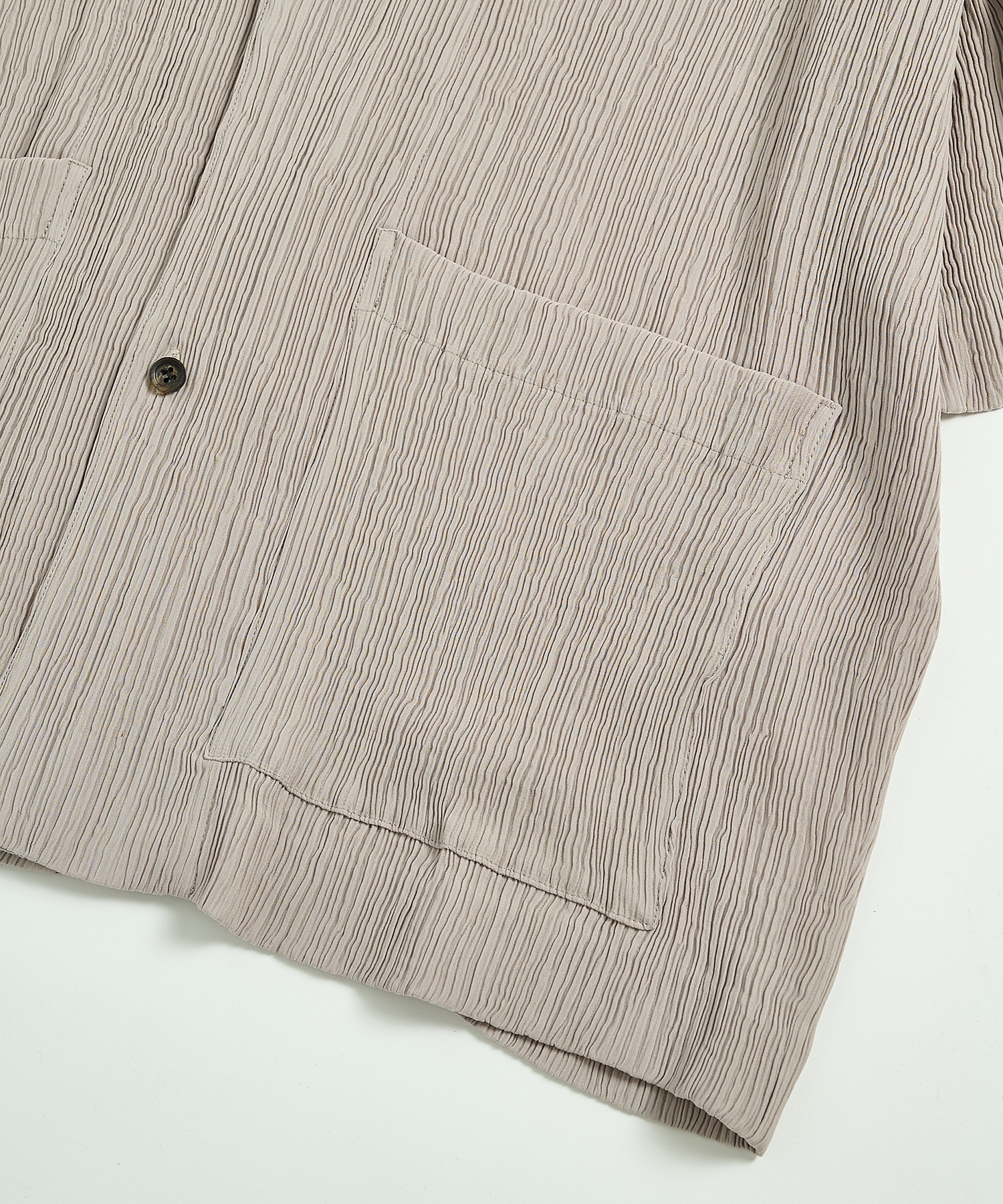 Silky Pleats Open Shirts STUDIOUS