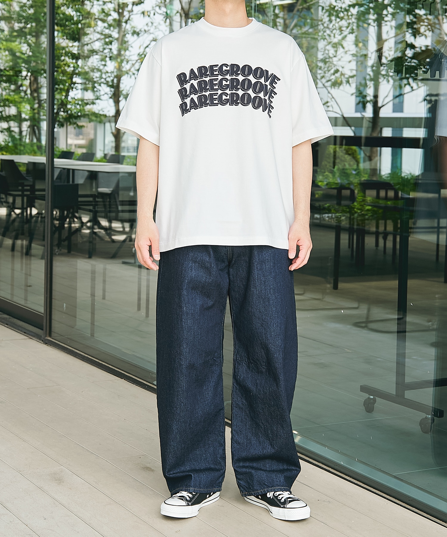 RAREGROOVE Print Tee WIDE blurhms